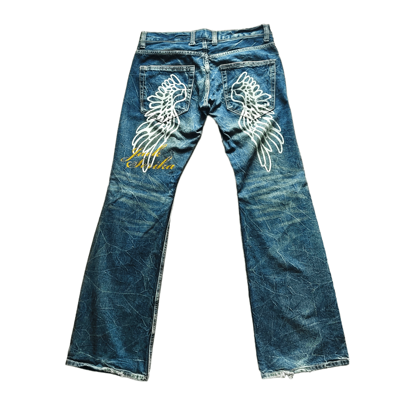 Beauty Beast 🎌 JACK SERIKA Distressed Denim Flare Jeans Size US 32 / EU 48 - 1 Thumbnail