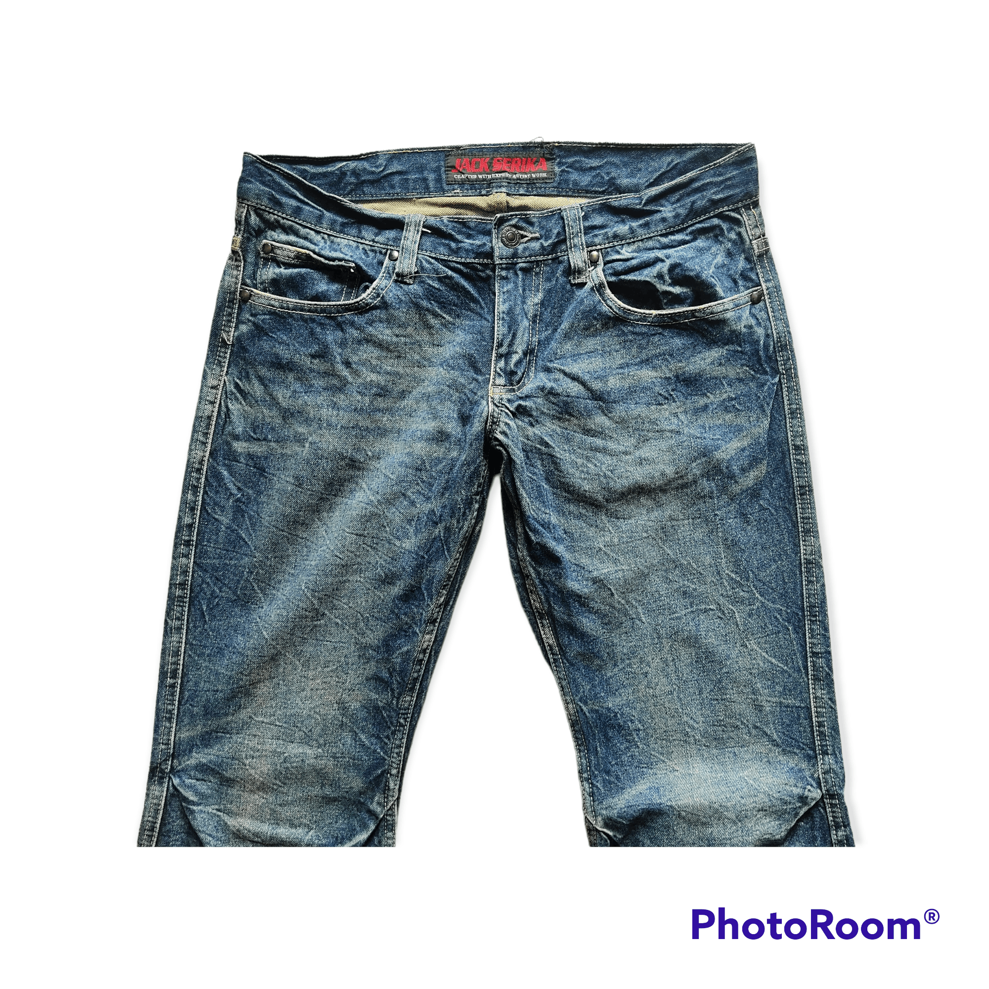 Beauty Beast 🎌 JACK SERIKA Distressed Denim Flare Jeans Size US 32 / EU 48 - 3 Thumbnail