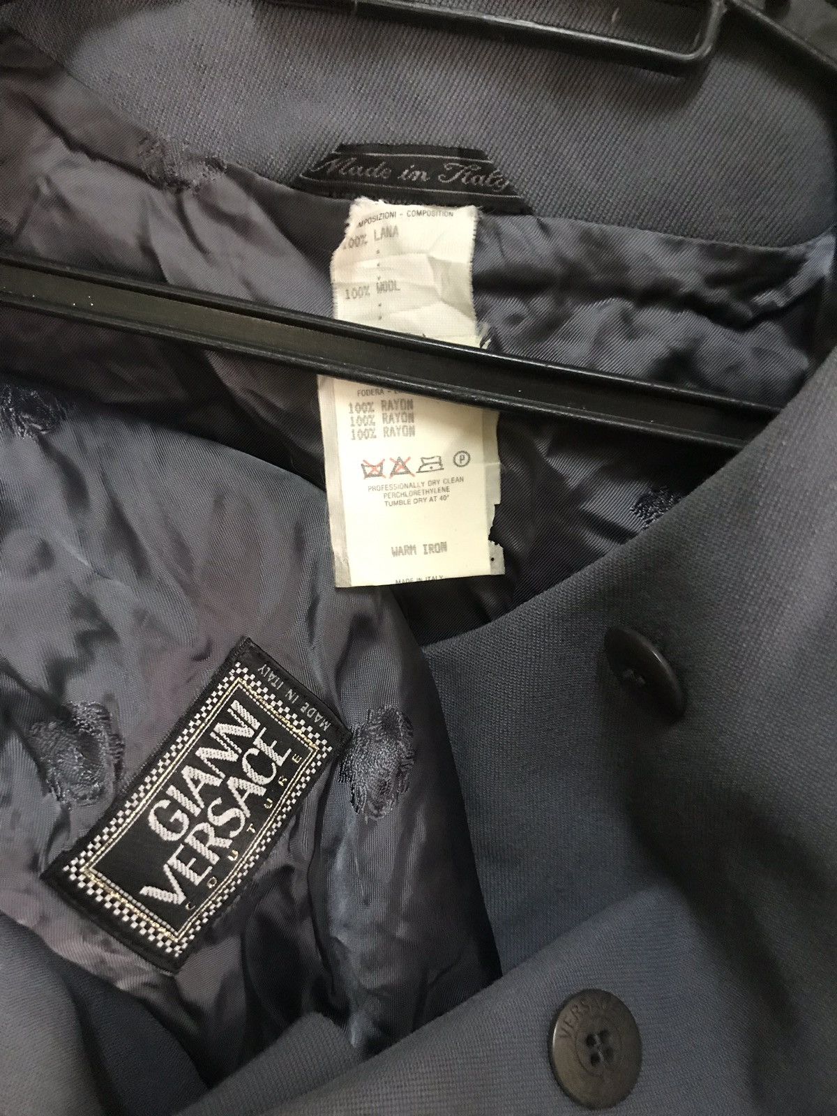 Versace × Vintage Blazer Gianni Versace Italy Size M / US 6-8 / IT 42-44 - 3 Thumbnail