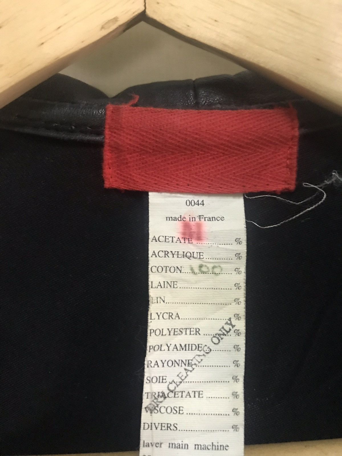 0044 Paris Tailored shirt with leather collar made in france Size US M / EU 48-50 / 2 - 3 Thumbnail