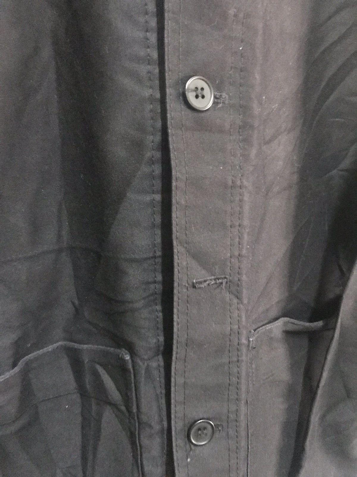 0044 Paris Tailored shirt with leather collar made in france Size US M / EU 48-50 / 2 - 2 Thumbnail