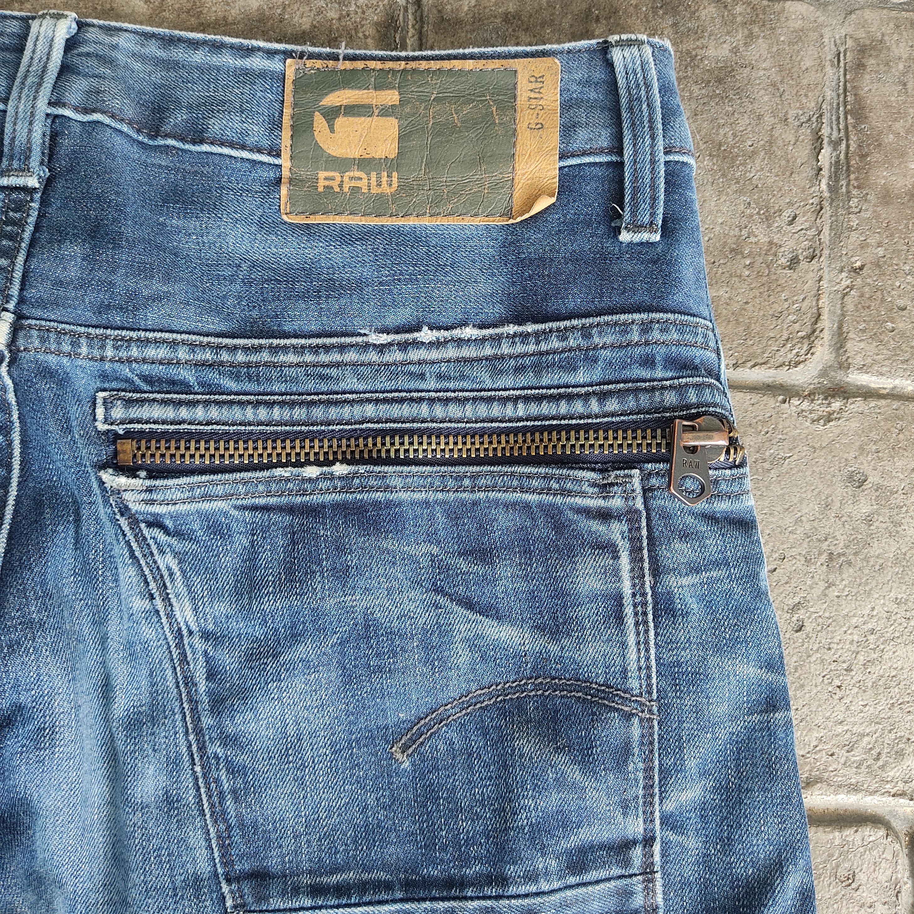 G-Star G Star Raw Arc Zip 3D Slim Curved Jeans Size US 32 / EU 48 - 7 Thumbnail