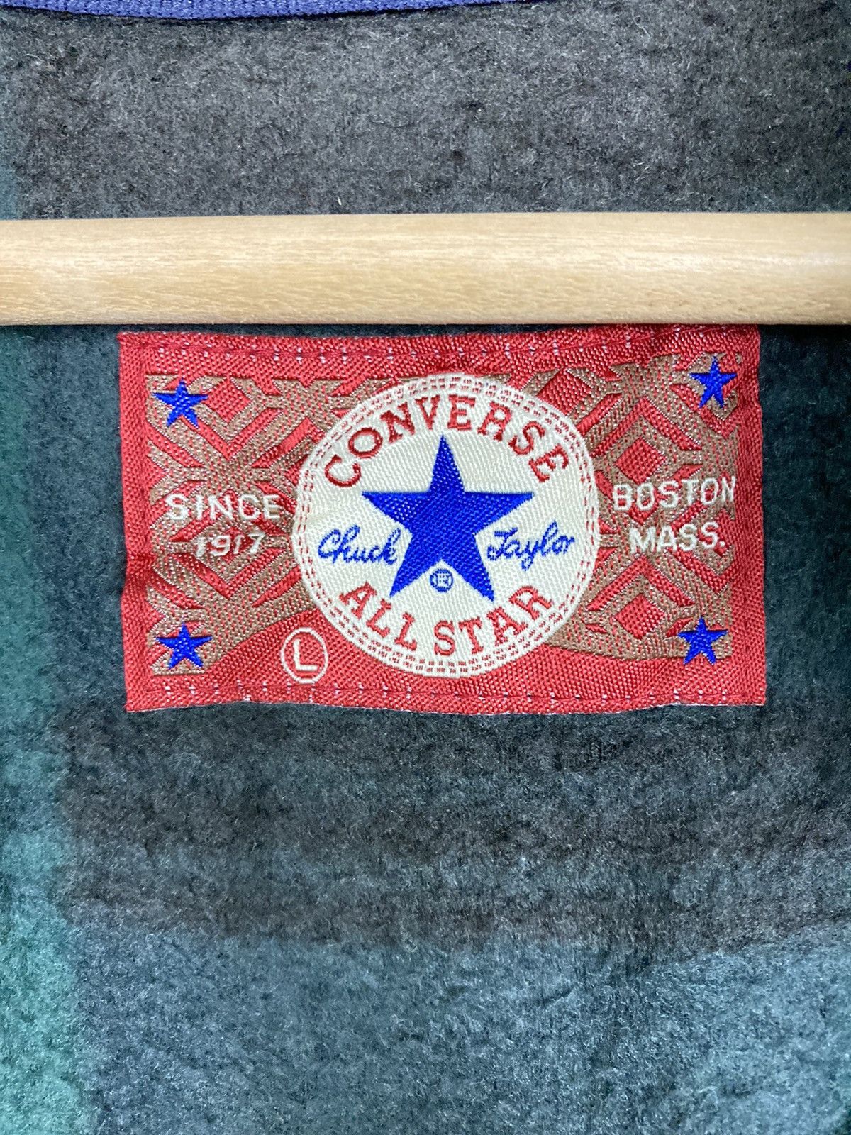Converse sweater converse fleece zipper #19-6 Size US L / EU 52-54 / 3 - 4 Thumbnail