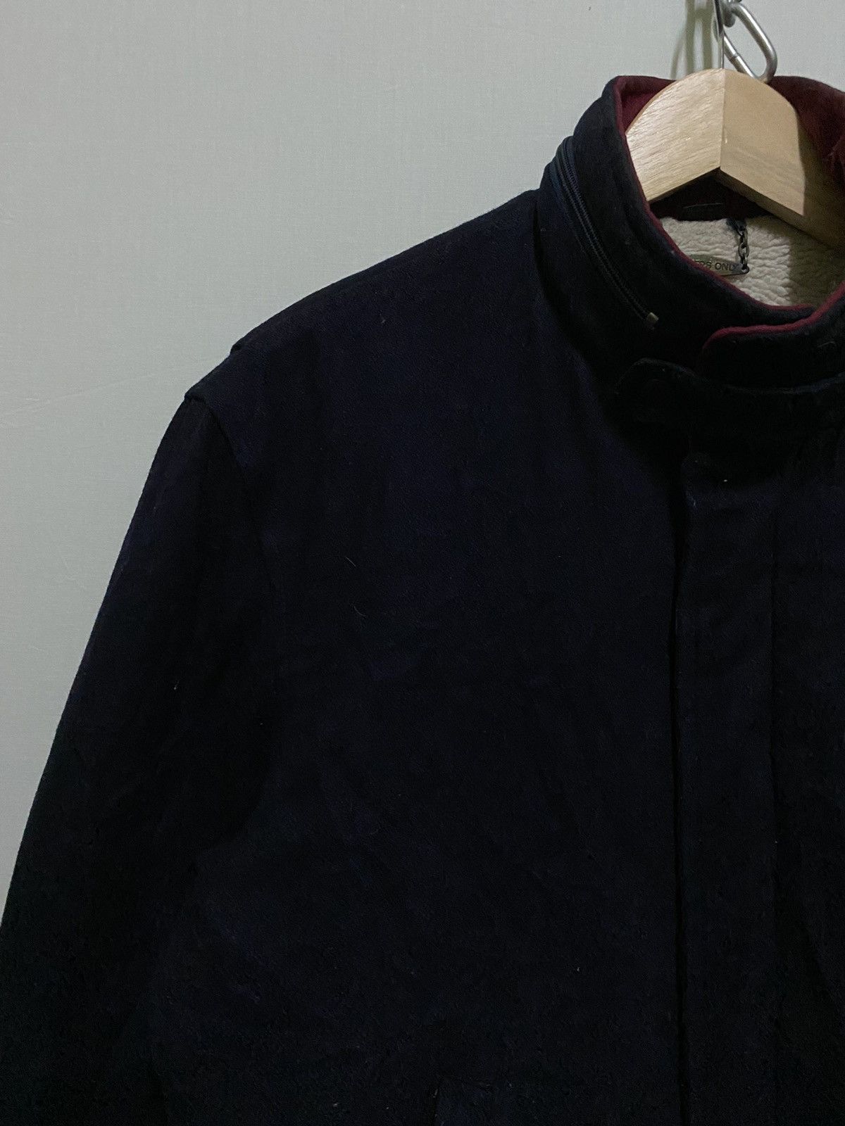 Members Only × Vintage Members Only Wool Dark Blue Bomber Jacket Size US M / EU 48-50 / 2 - 2 Thumbnail