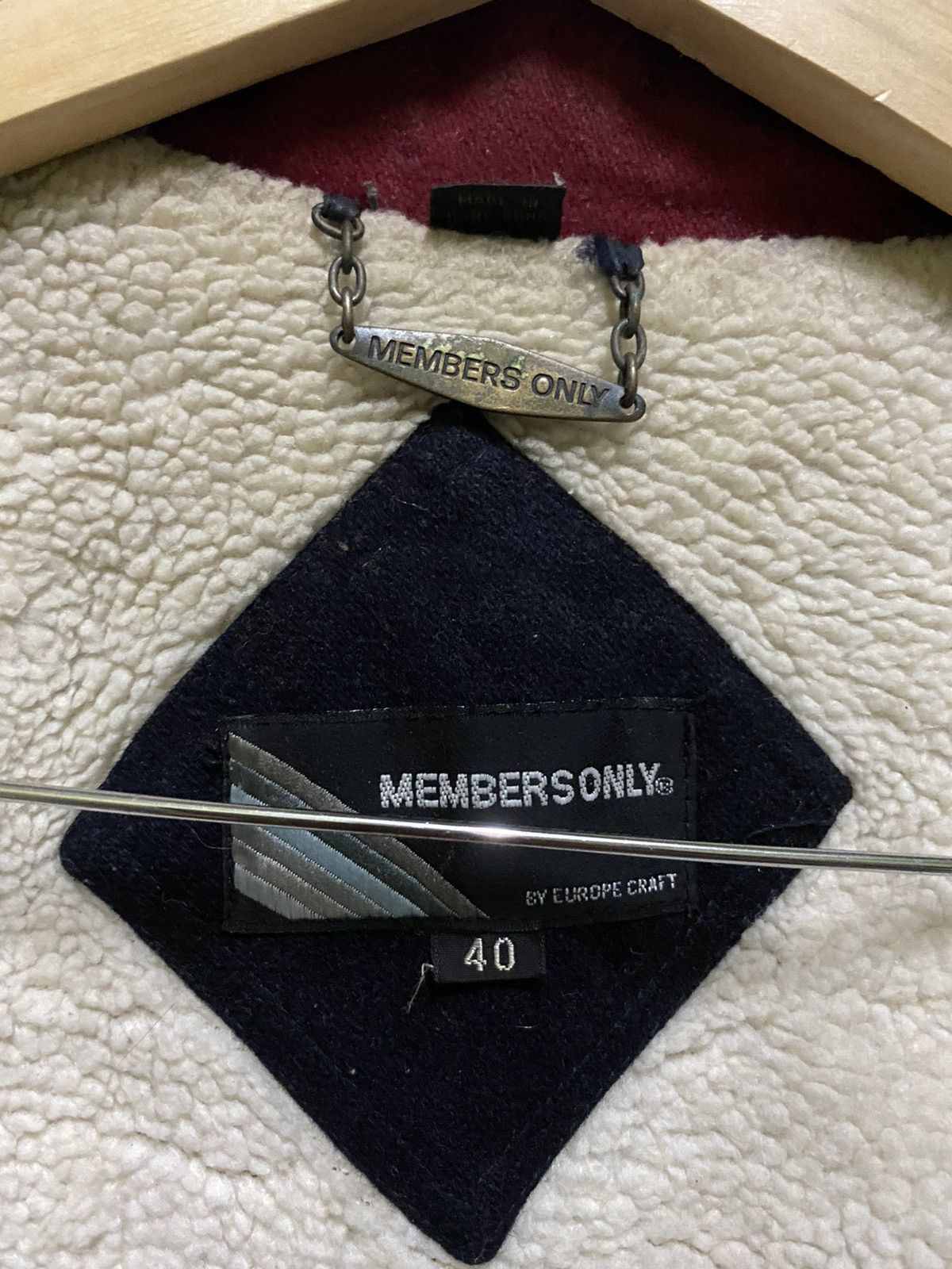 Members Only × Vintage Members Only Wool Dark Blue Bomber Jacket Size US M / EU 48-50 / 2 - 8 Thumbnail