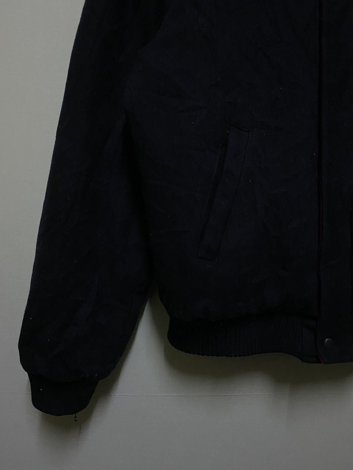 Members Only × Vintage Members Only Wool Dark Blue Bomber Jacket Size US M / EU 48-50 / 2 - 3 Thumbnail