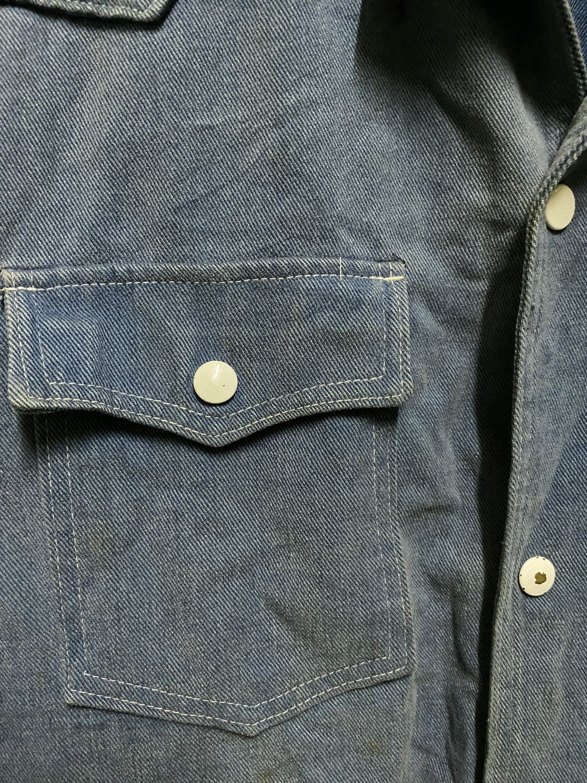 Vintage Vintage Jacket Blue Snap Button Size US XL / EU 56 / 4 - 2 Thumbnail