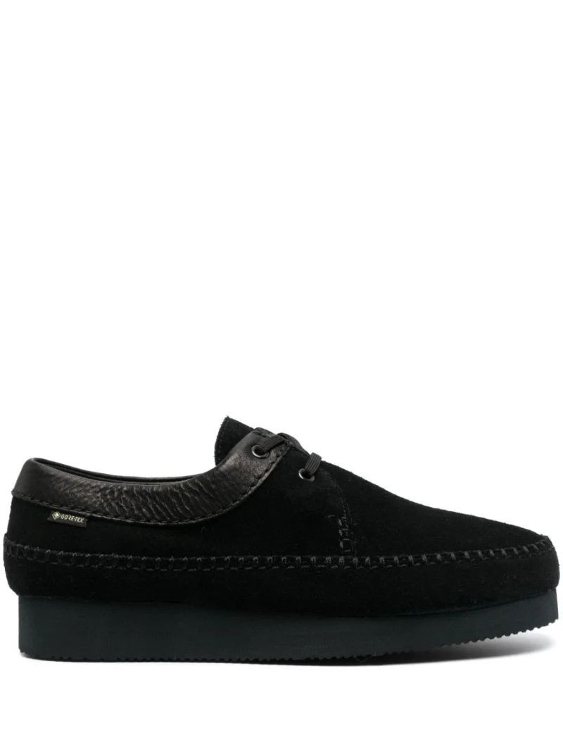 Black Weaver Suede Shoes