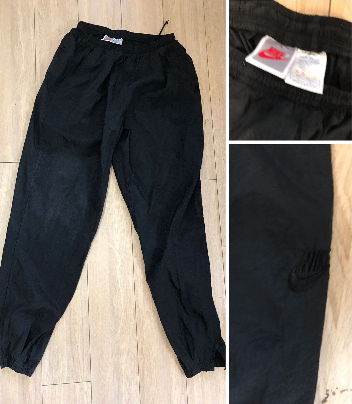 Jordan Brand × Nike × Vintage Vtg 80s Nike nylon track pants large windbreaker Size US 33 - 1 Thumbnail