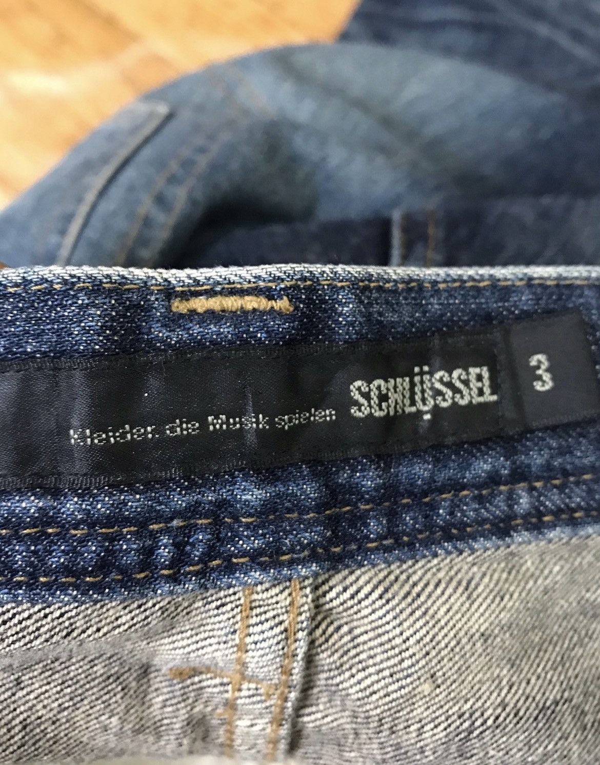 Schlussel SCHLUSSEL Distressed Denim Splatter Flares Made in Japan Size US 34 / EU 50 - 7 Thumbnail