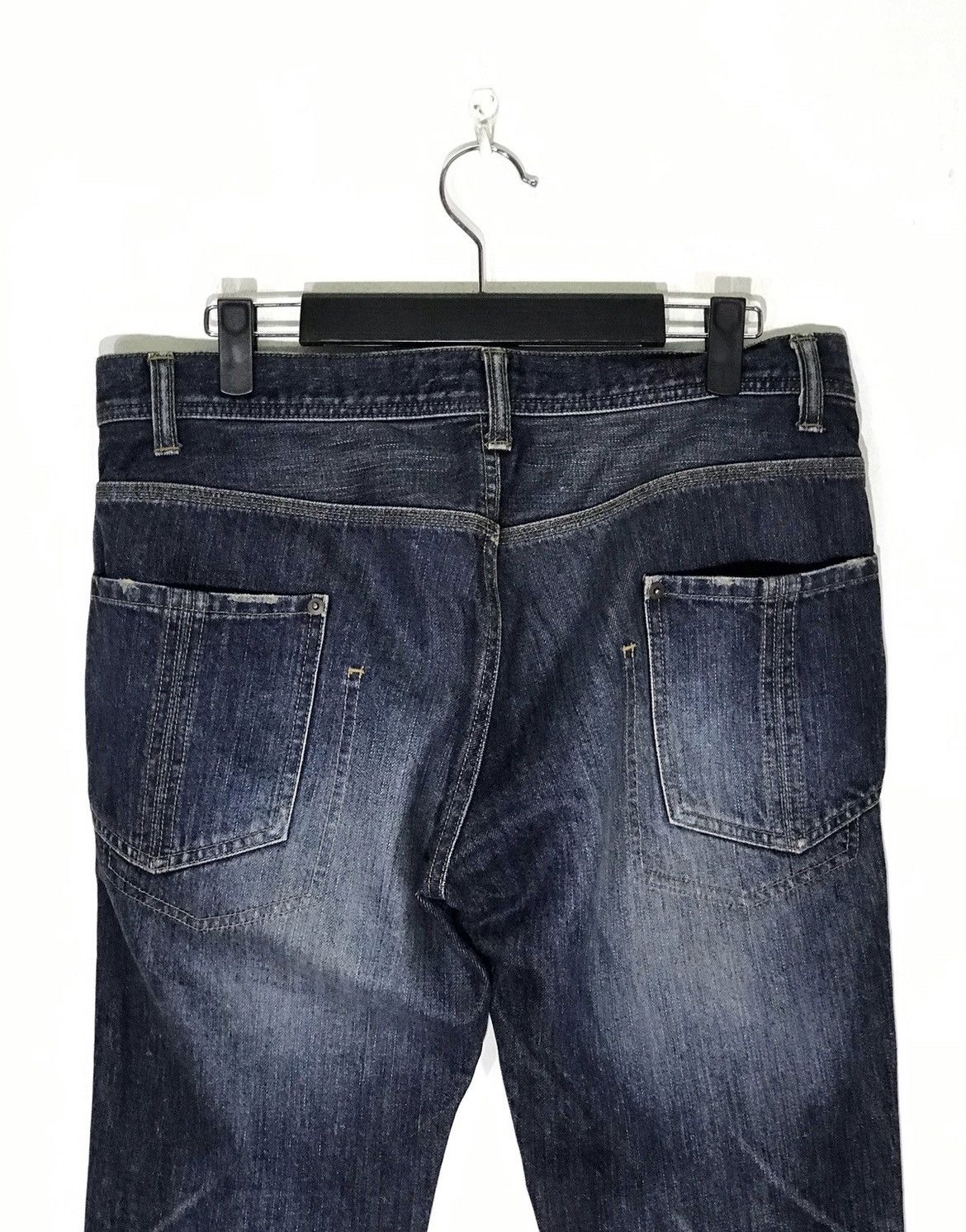 Schlussel SCHLUSSEL Distressed Denim Splatter Flares Made in Japan Size US 34 / EU 50 - 4 Thumbnail