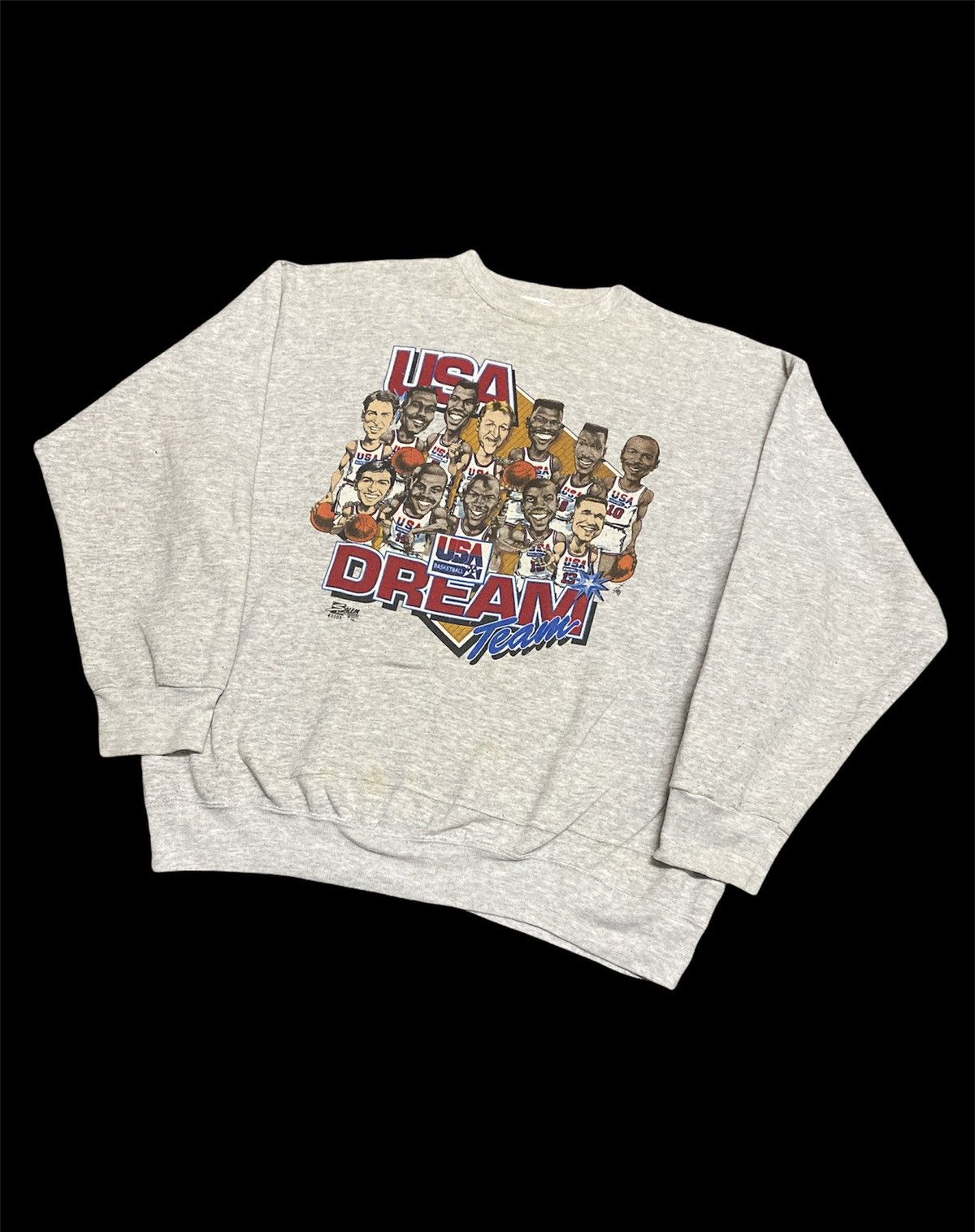 NBA × Salem Sportswear × Vintage Vintage 1992 USA Dream Team Basketball Crewneck Sweater Size US XL / EU 56 / 4 - 2 Thumbnail