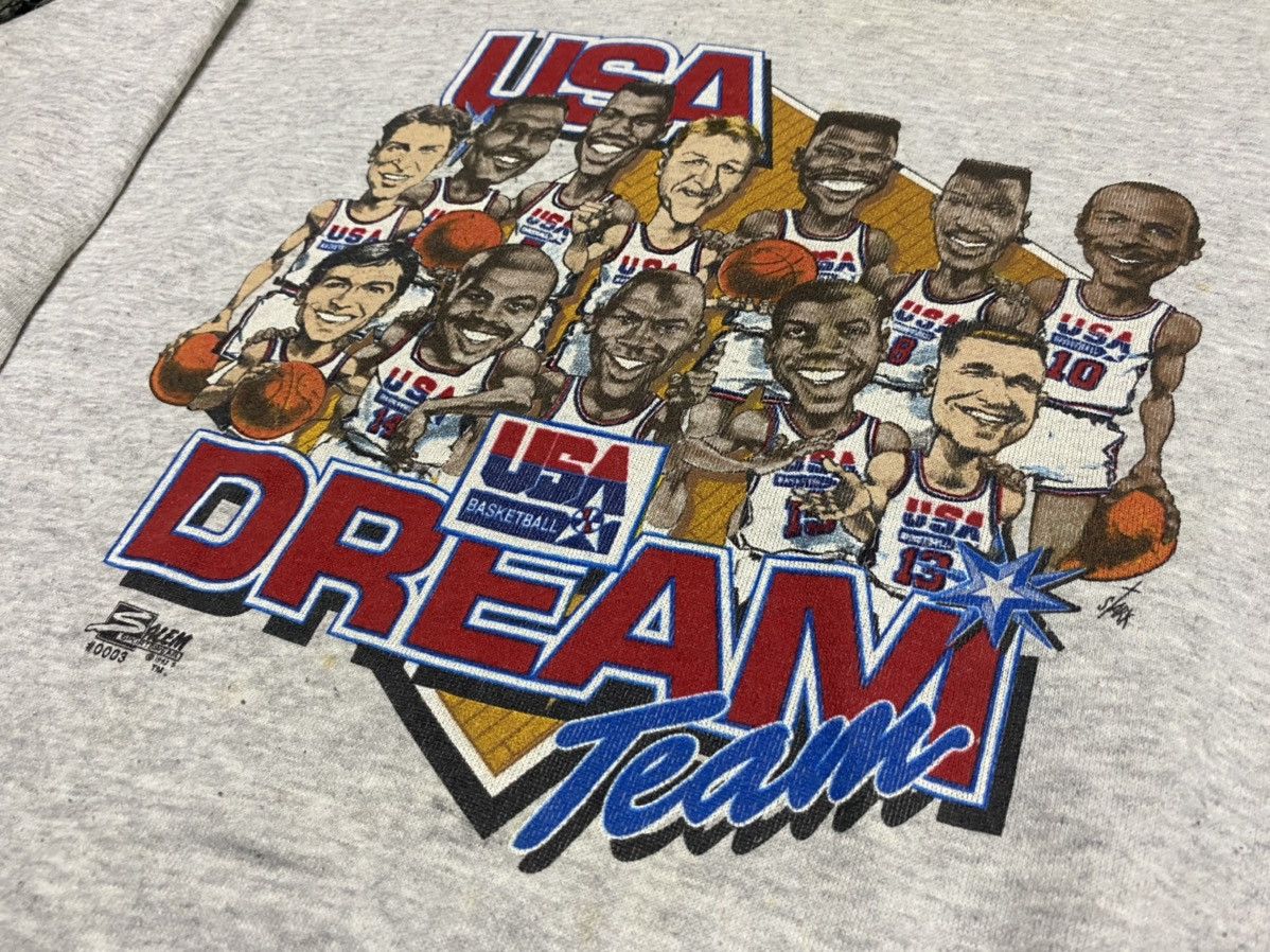 NBA × Salem Sportswear × Vintage Vintage 1992 USA Dream Team Basketball Crewneck Sweater Size US XL / EU 56 / 4 - 6 Thumbnail