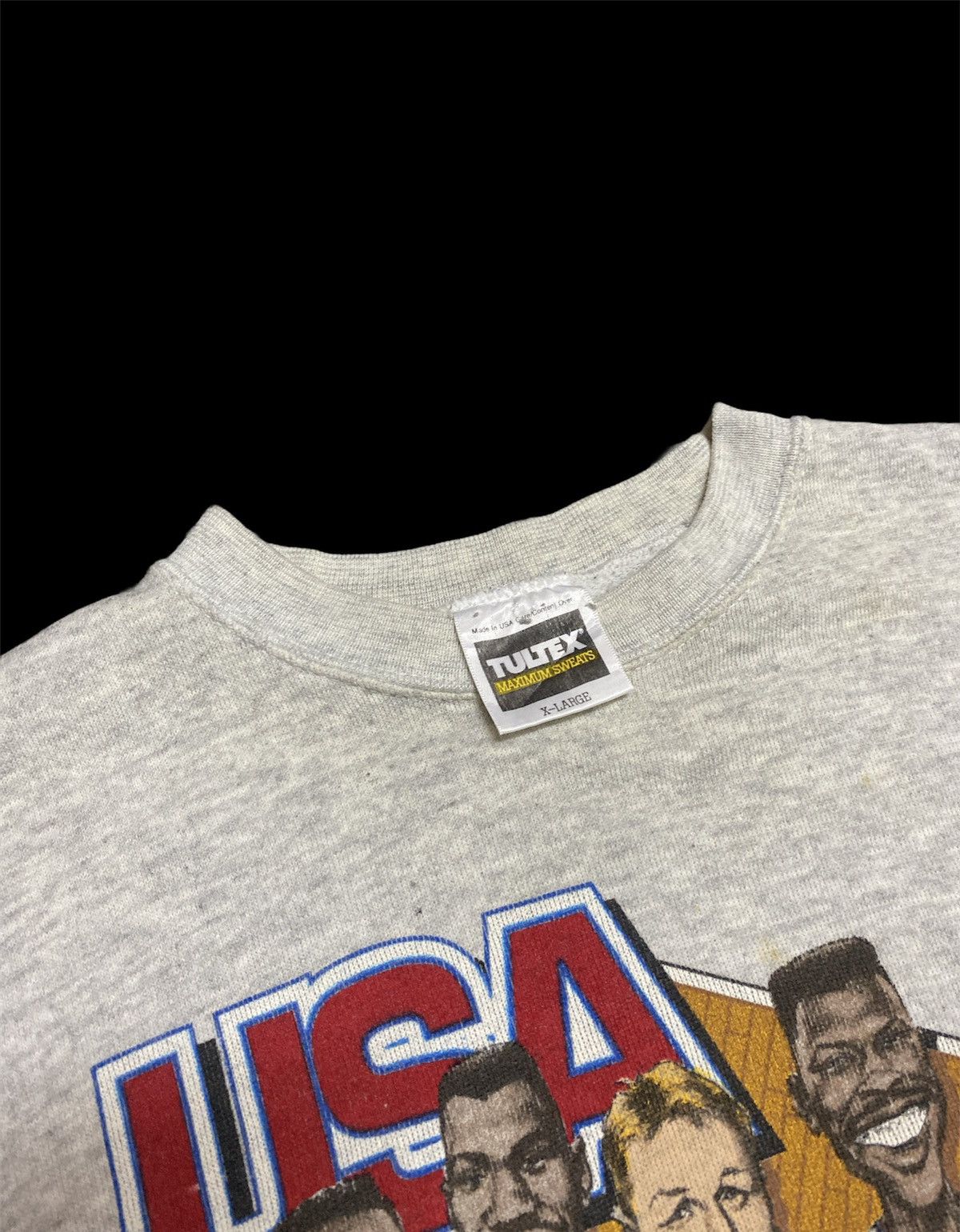 NBA × Salem Sportswear × Vintage Vintage 1992 USA Dream Team Basketball Crewneck Sweater Size US XL / EU 56 / 4 - 9 Thumbnail