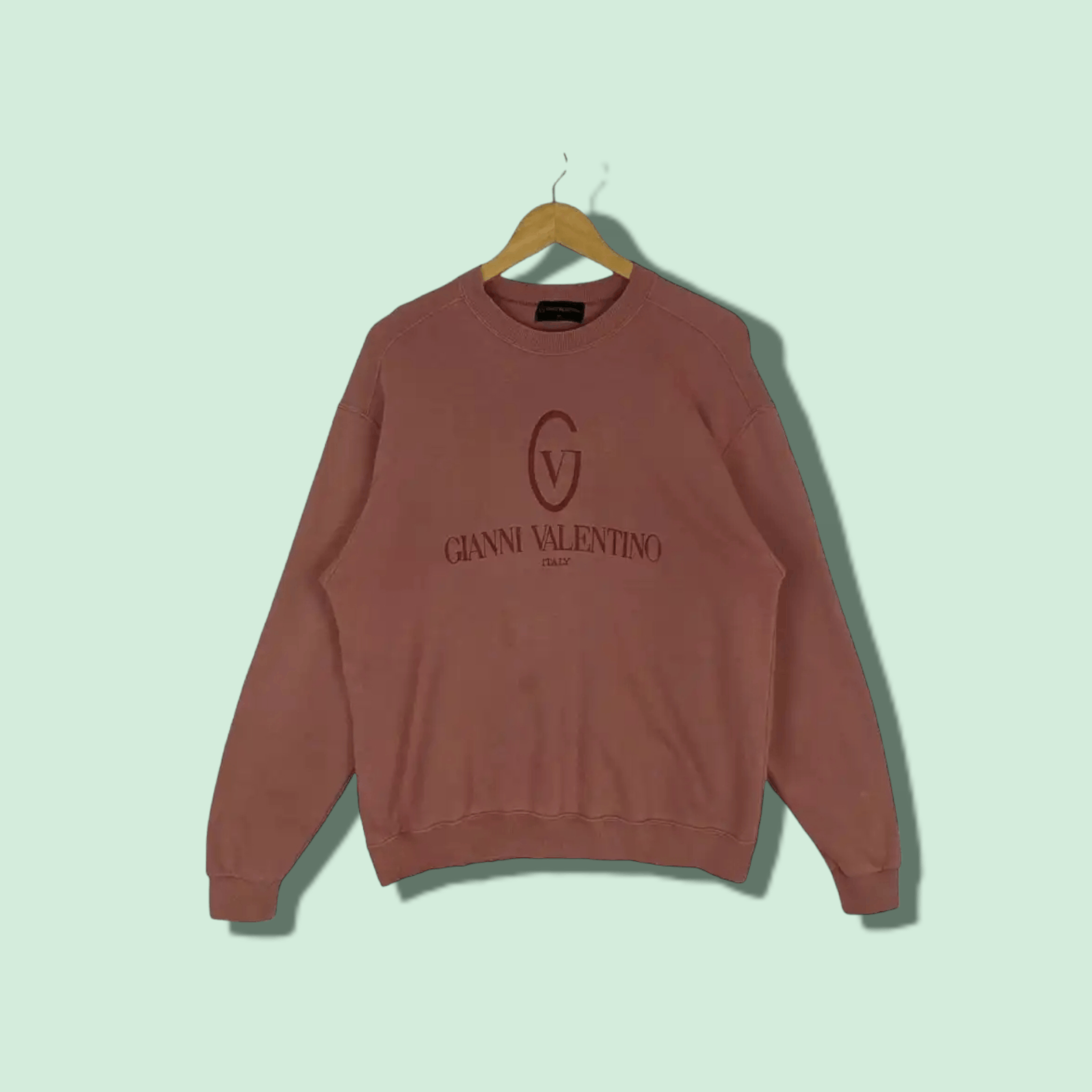 Gianni Valentino GIANNI VALENTINO Big Logo Spell Out Jumper Sweatshirt Size US L / EU 52-54 / 3 - 1 Thumbnail