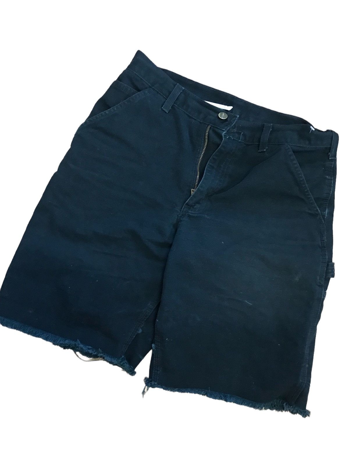 Carhartt × Levi's × Vintage CArhartt raw shorts 30 fray denim Size US 30 / EU 46 - 4 Thumbnail