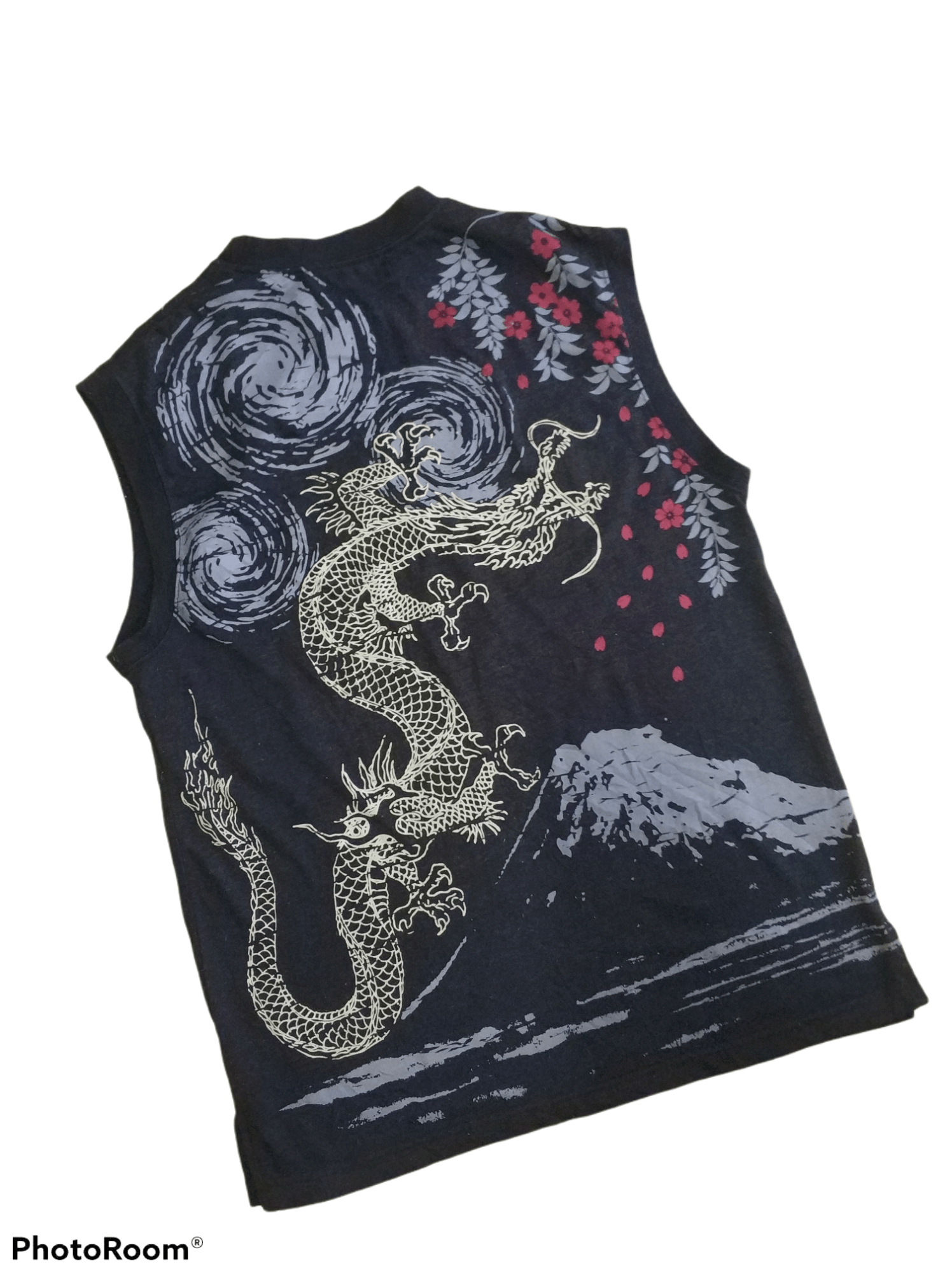 Japanese Brand 🔥Power Life Dragon Sukajan Tank Top Size US M / EU 48-50 / 2 - 2 Thumbnail