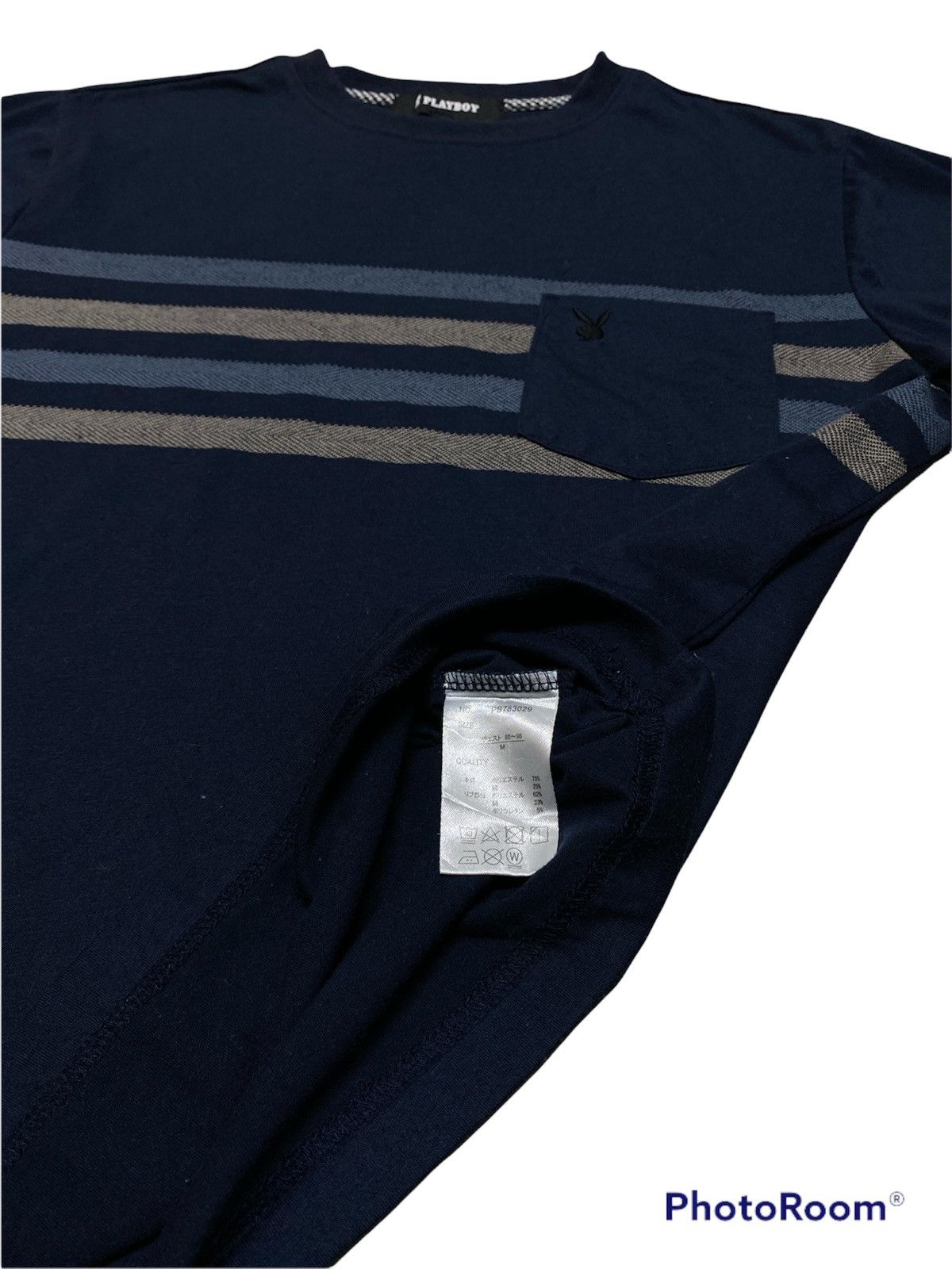 Playboy Playboy Stripes Pocket Tshirt Size US M / EU 48-50 / 2 - 3 Thumbnail