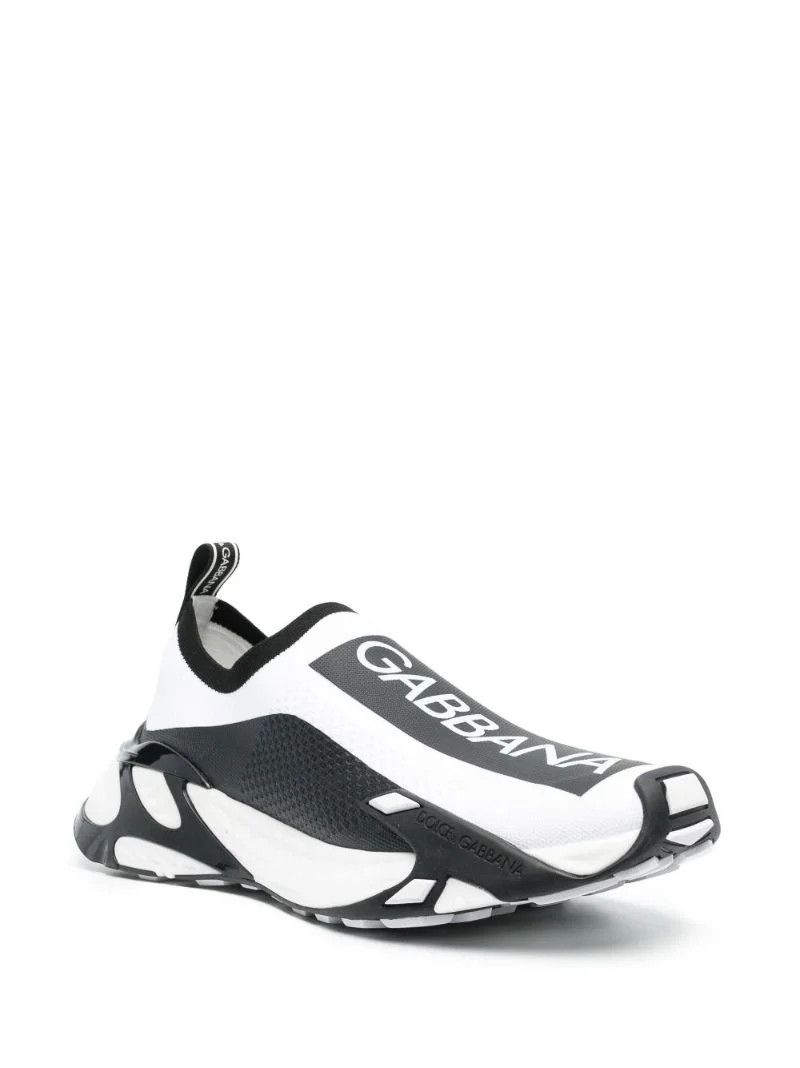 White Fast Slip-On Sneakers