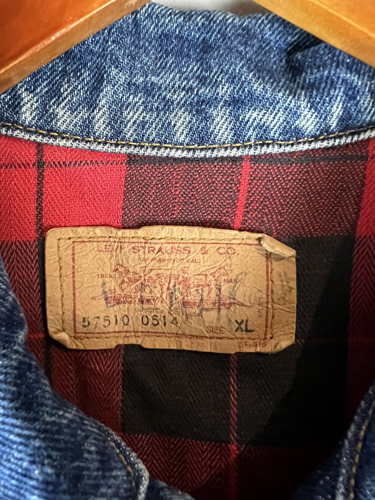Levi's Vintage Levis Denim Flannel Lined Jacket Size US M / EU 48-50 / 2 - 4 Thumbnail