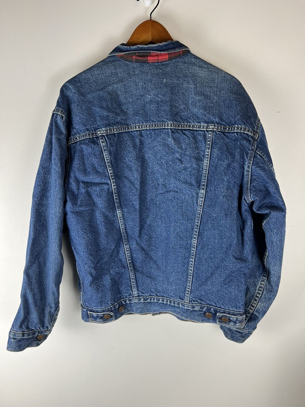 Levi's Vintage Levis Denim Flannel Lined Jacket Size US M / EU 48-50 / 2 - 2 Thumbnail