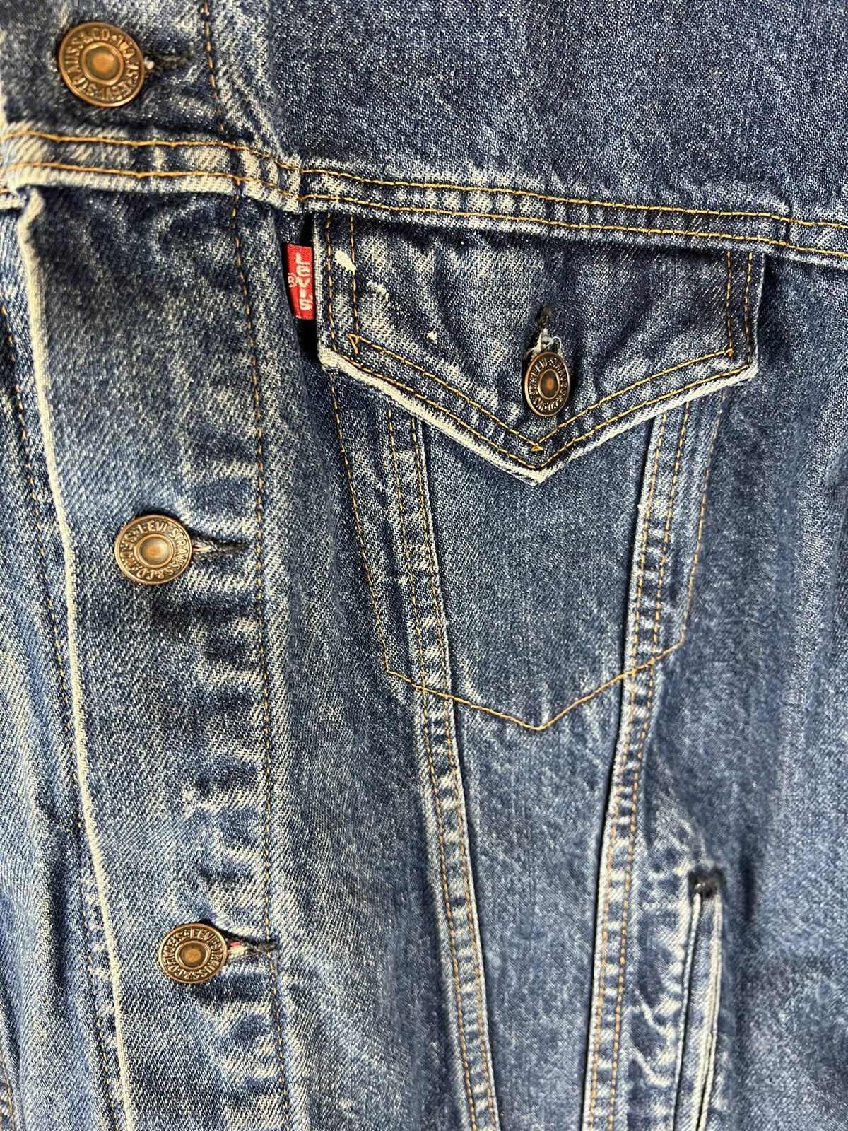 Levi's Vintage Levis Denim Flannel Lined Jacket Size US M / EU 48-50 / 2 - 3 Thumbnail