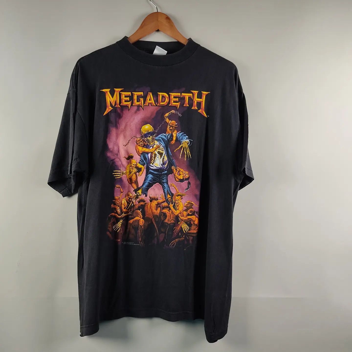 image of Band Tees x Megadeth 1994 Megadeth Countdown To Extinction in Black, Men's (Size XL)