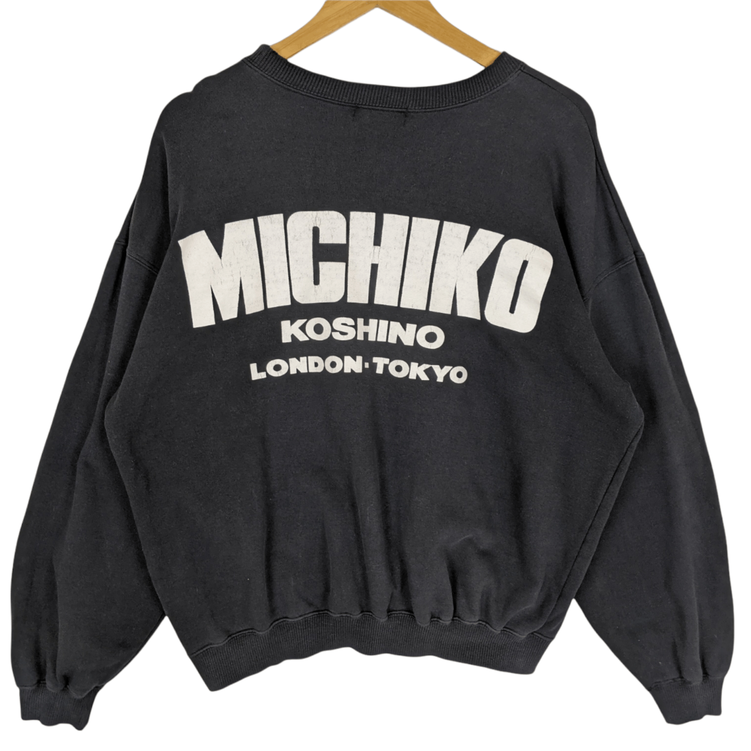 MICHIKO KOSHINO LONDON Big Logo Spell Out Sweatshirt