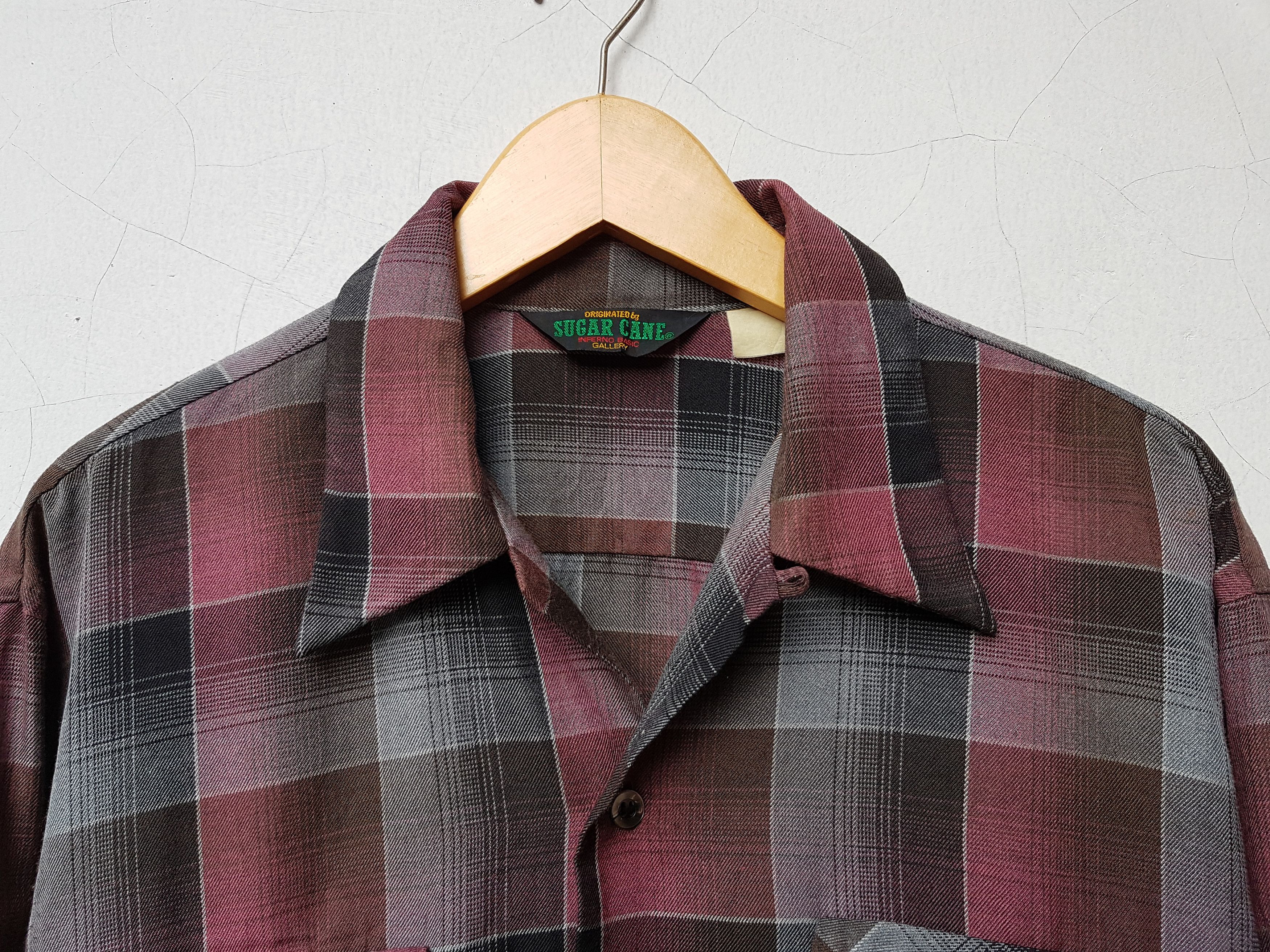 Sugar Cane Fit L to XL, 90'S Sugarcane Loop/ Open Collar Rayon Shirt Size US L / EU 52-54 / 3 - 5 Thumbnail