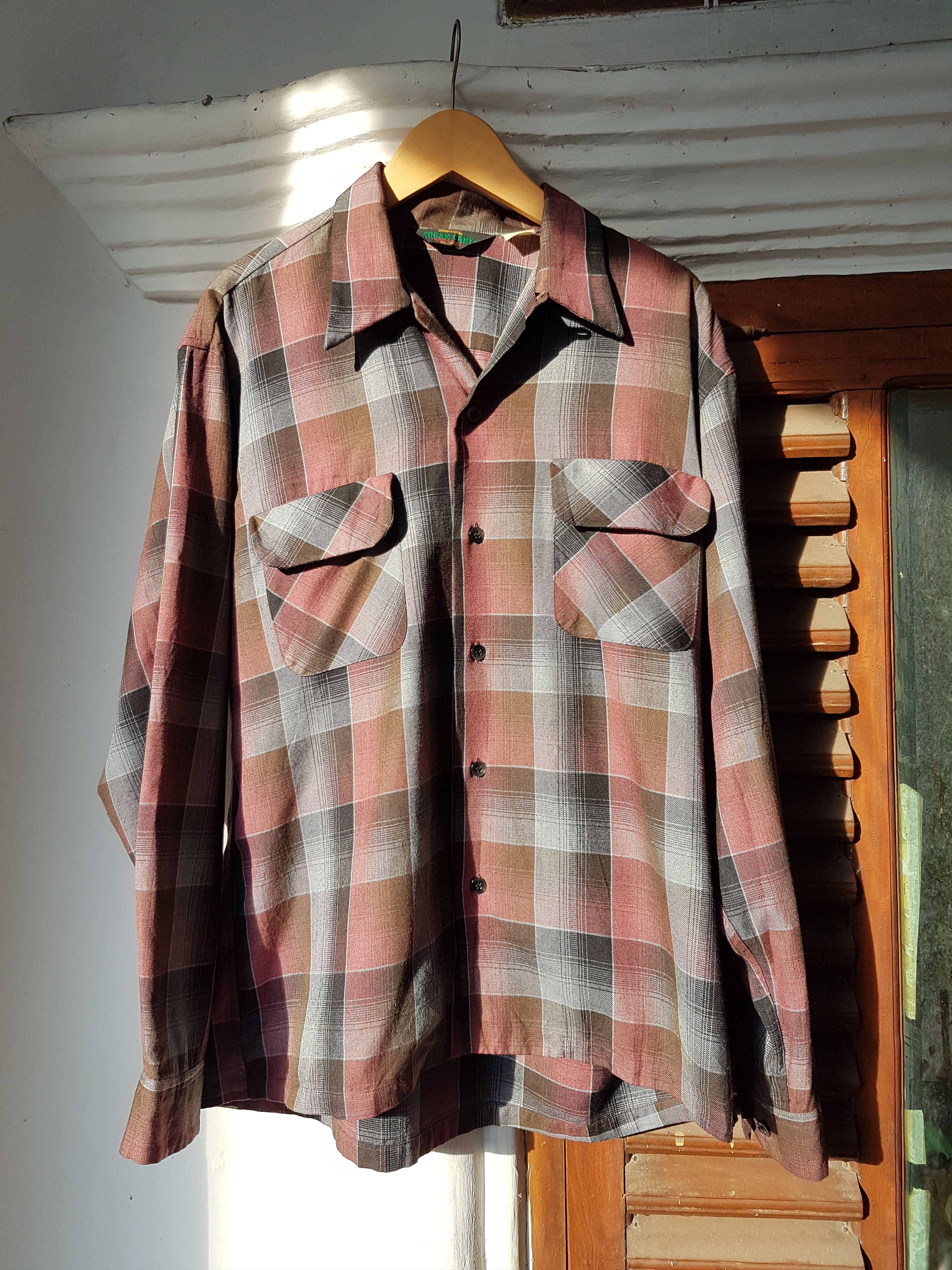 Sugar Cane Fit L to XL, 90'S Sugarcane Loop/ Open Collar Rayon Shirt Size US L / EU 52-54 / 3 - 6 Thumbnail
