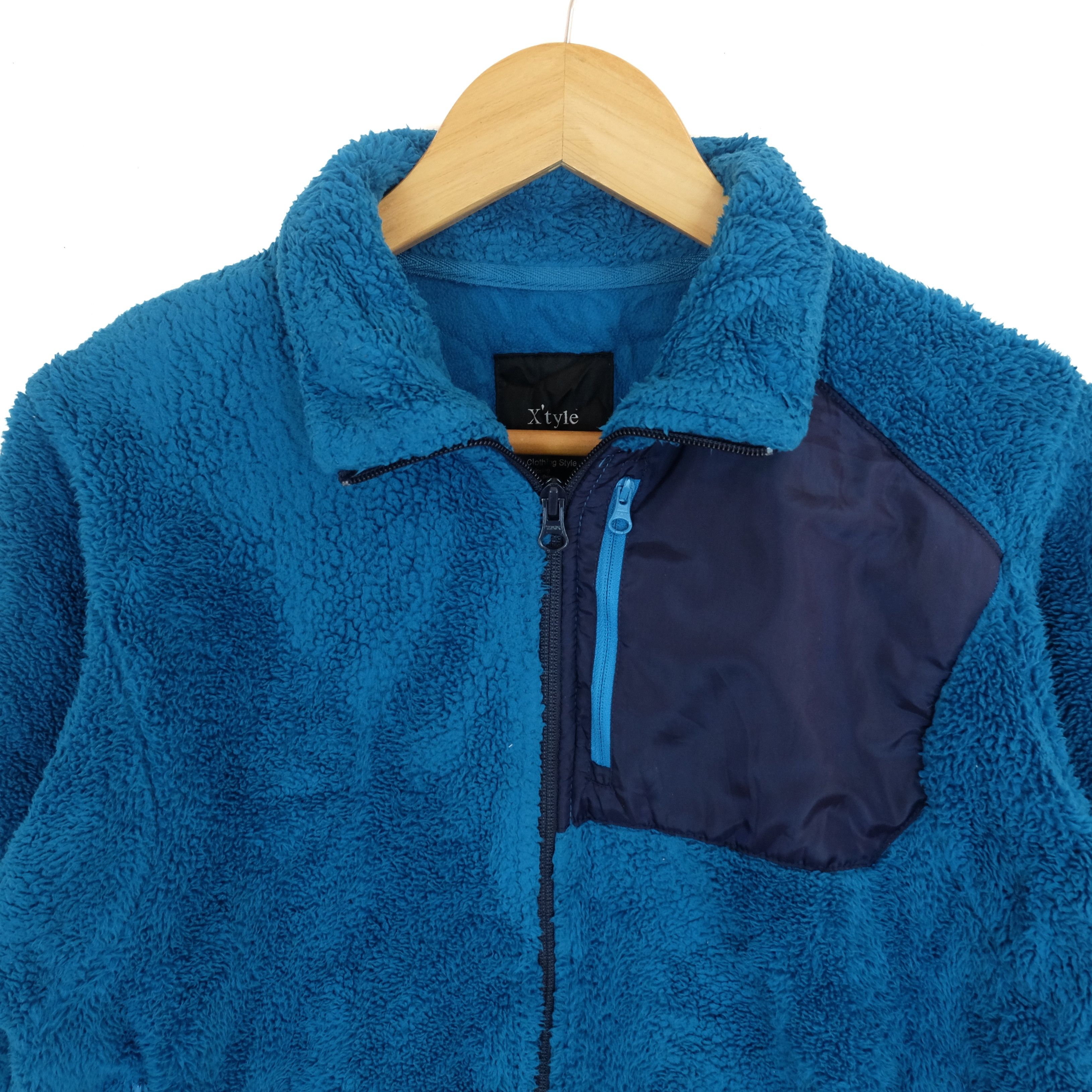 Japanese Brand X'TYLE Japan Fluffy Fleece Jacket Size US S / EU 44-46 / 1 - 3 Thumbnail
