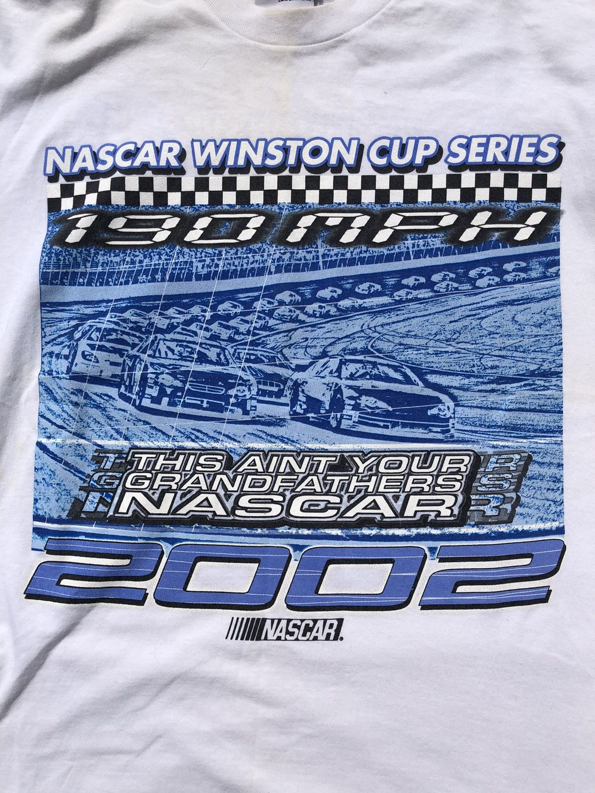 NASCAR Vintage 2002 NASCAR Winston Cup Series White Tee Size US L / EU 52-54 / 3 - 4 Thumbnail