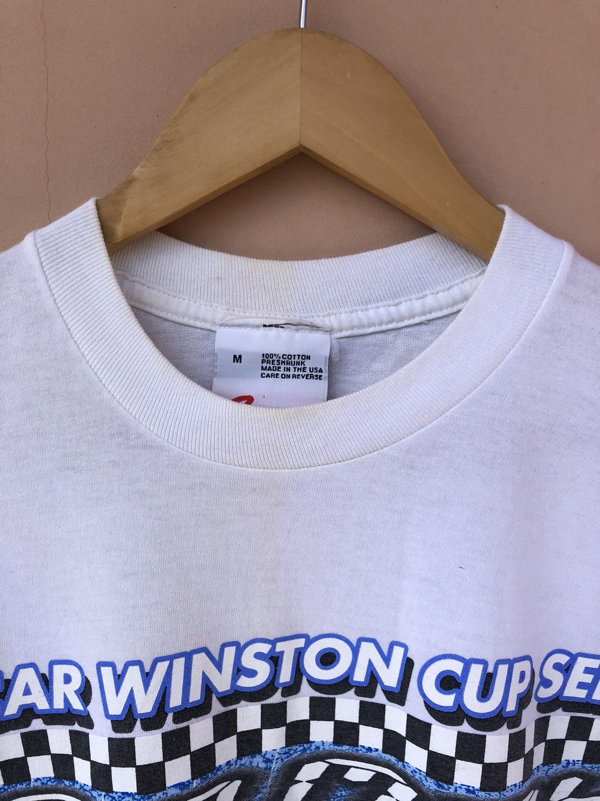 NASCAR Vintage 2002 NASCAR Winston Cup Series White Tee Size US L / EU 52-54 / 3 - 10 Thumbnail