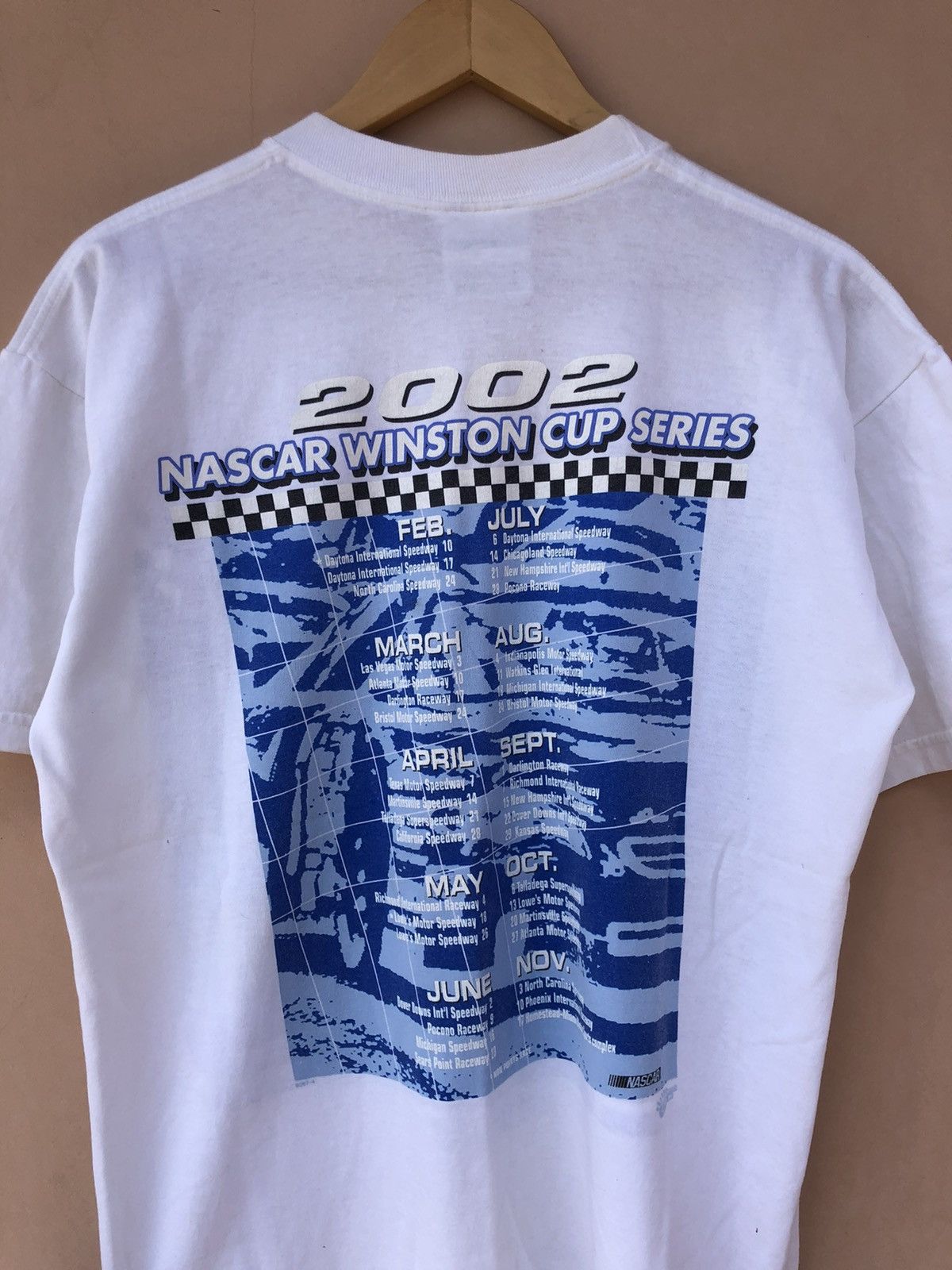 NASCAR Vintage 2002 NASCAR Winston Cup Series White Tee Size US L / EU 52-54 / 3 - 13 Thumbnail