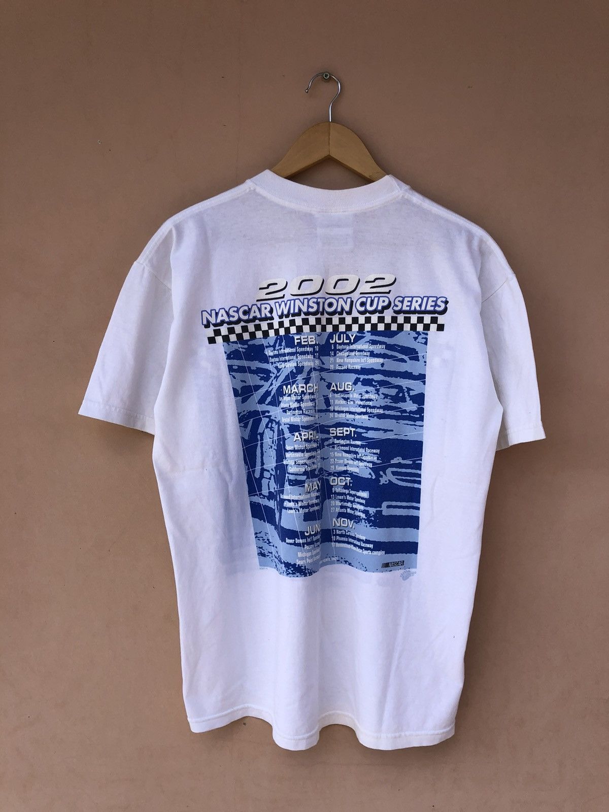 NASCAR Vintage 2002 NASCAR Winston Cup Series White Tee Size US L / EU 52-54 / 3 - 2 Thumbnail