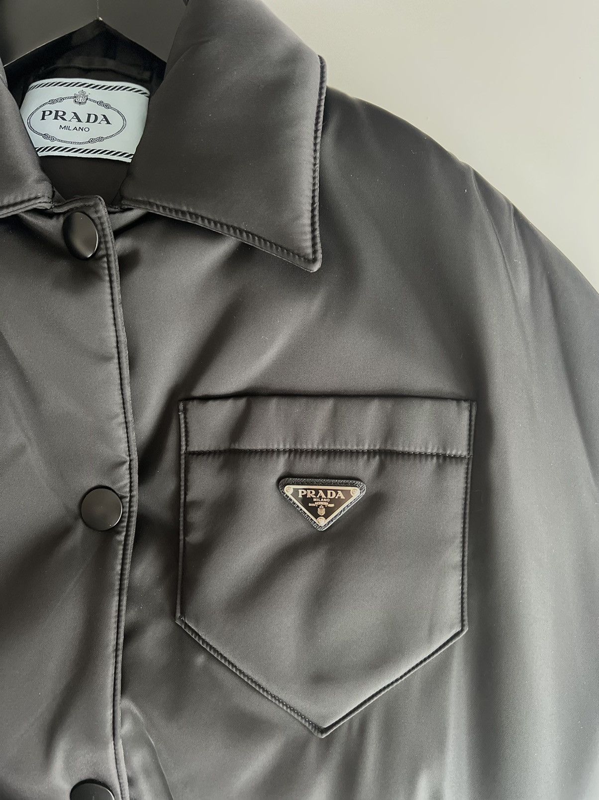 Prada 💥RARE💥 Prada Nylon Padded Jacket with triangle logo and bow Size US M / EU 48-50 / 2 - 3 Thumbnail