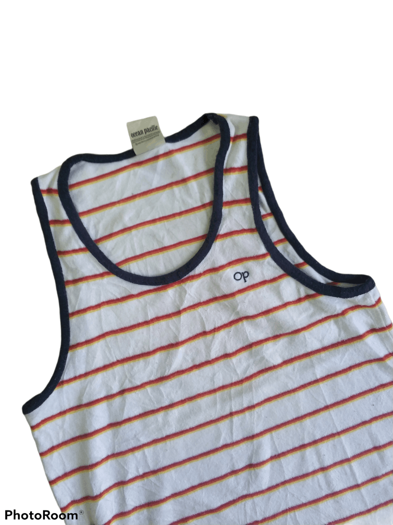 Ocean Pacific 🔥Vintage Ocean Pacific Stripe Tank Top Size US S / EU 44-46 / 1 - 2 Thumbnail