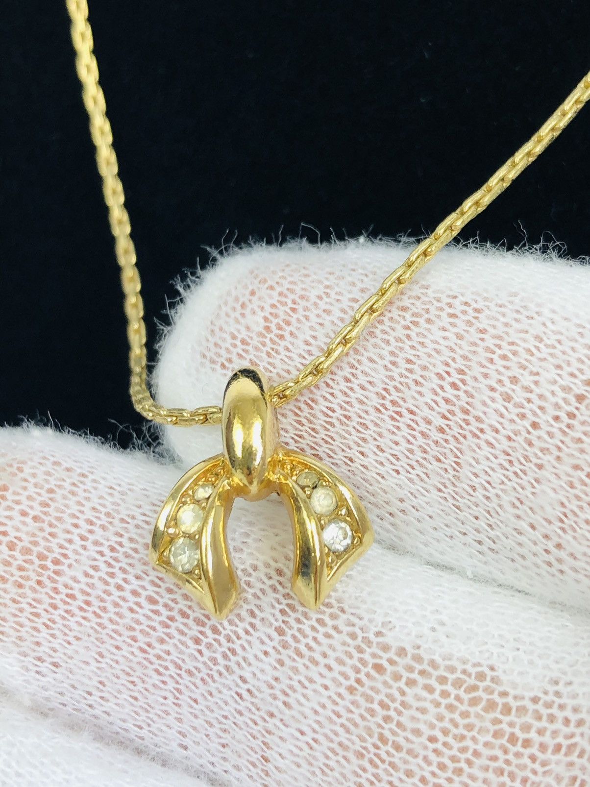 Dior Dior encrusted pendent necklace Size ONE SIZE - 2 Thumbnail