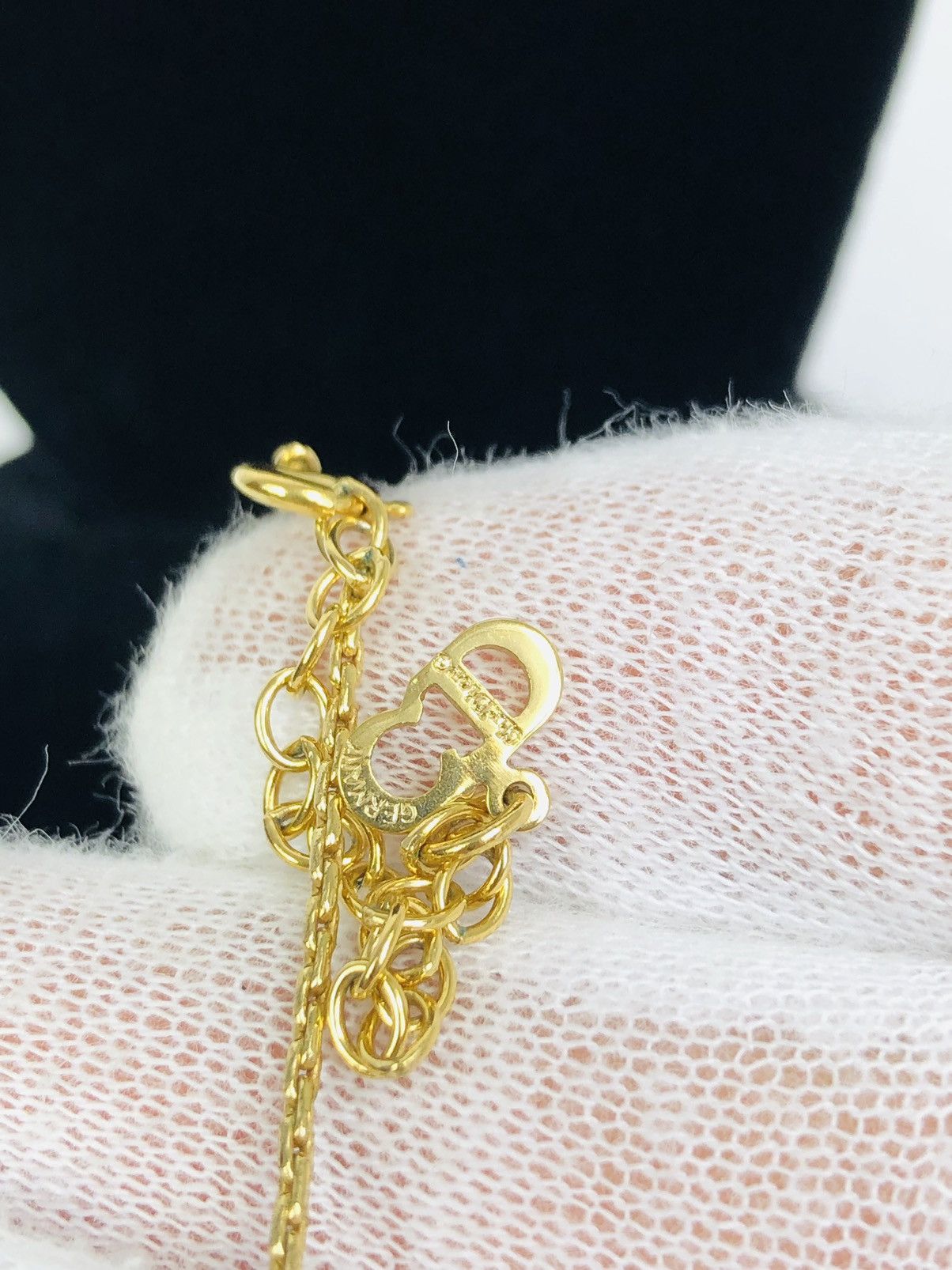 Dior Dior encrusted pendent necklace Size ONE SIZE - 4 Thumbnail