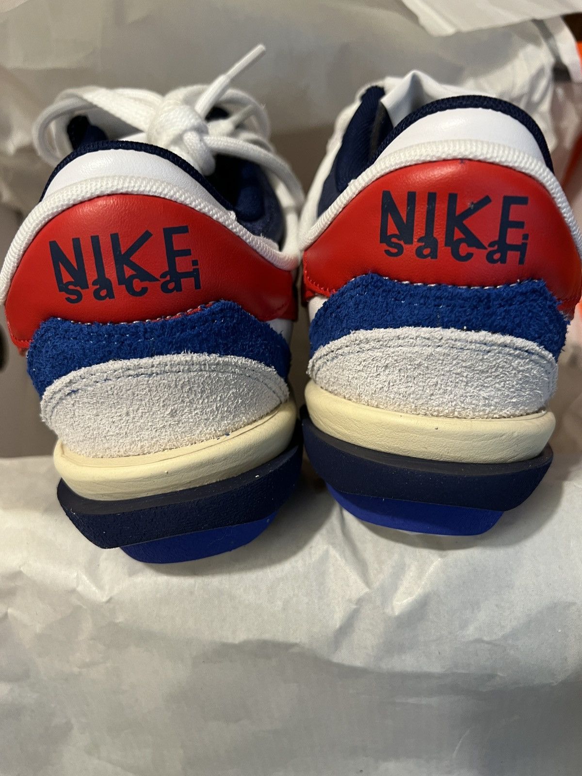 Nike × Sacai NEW Nike Mens X SACAI ZOOM CORTEZ DQ0581-100 Size 9 Size US 9 / EU 42 - 5 Thumbnail