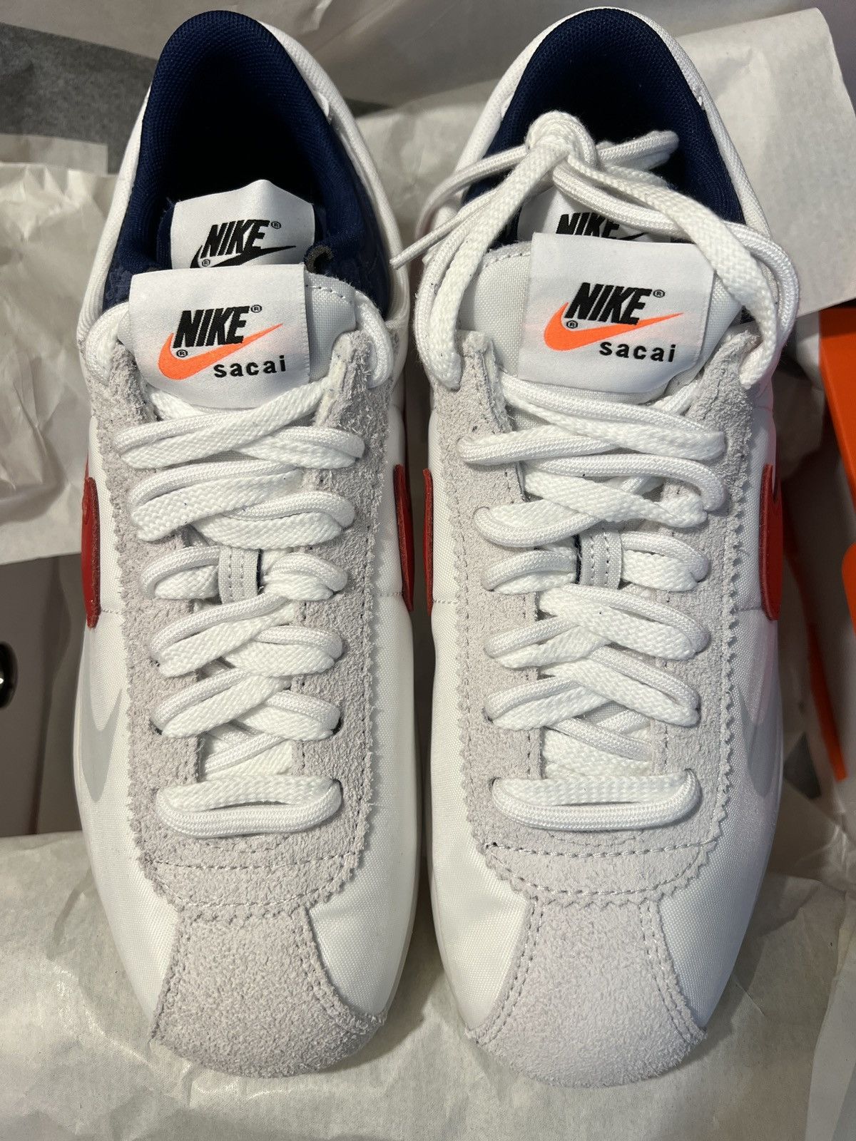 Nike × Sacai NEW Nike Mens X SACAI ZOOM CORTEZ DQ0581-100 Size 9 Size US 9 / EU 42 - 3 Thumbnail