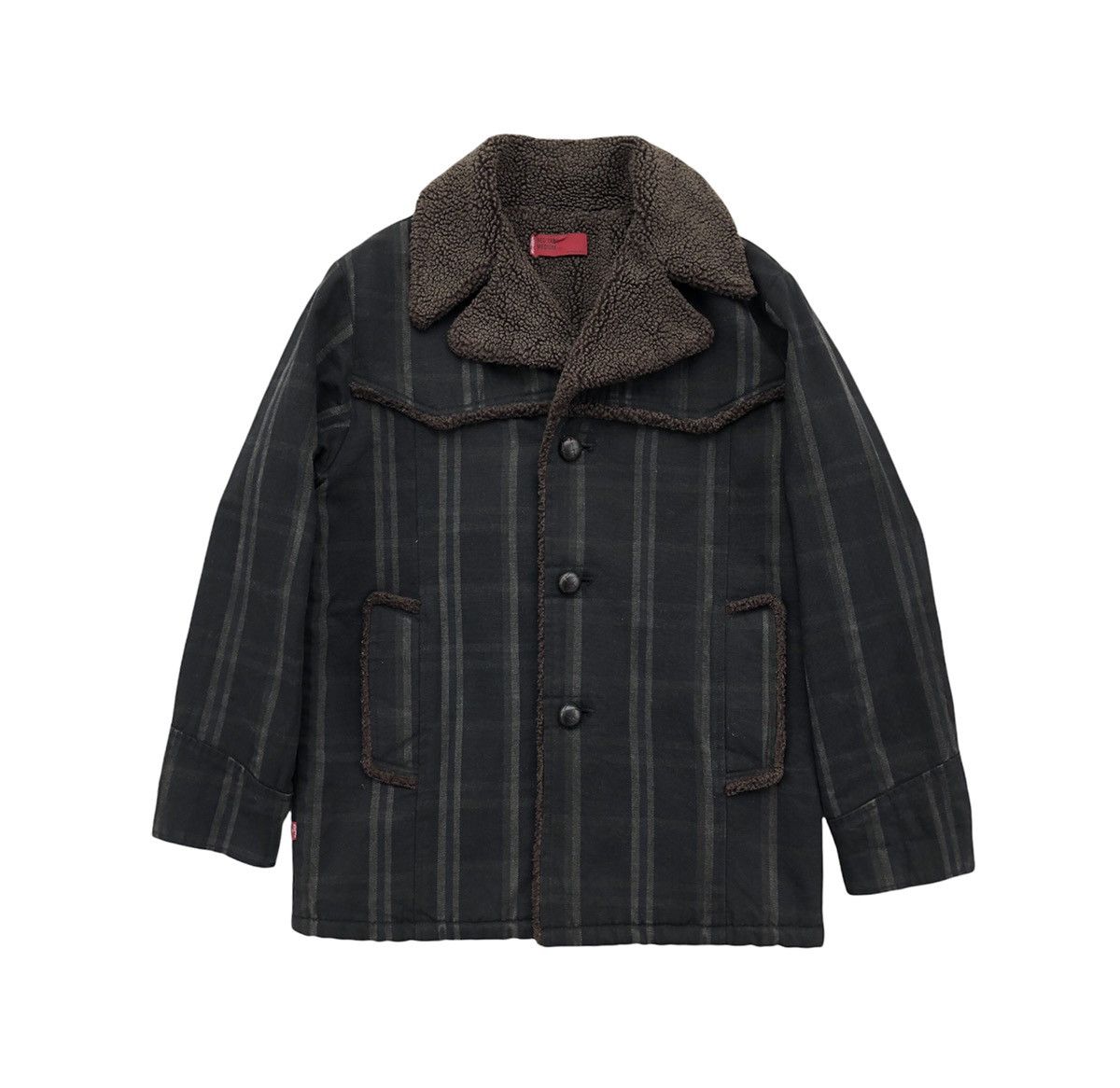 Levi's Levi's RedTab Double Breasted Jacket FauxFur Collar Checked Size US M / EU 48-50 / 2 - 9 Thumbnail