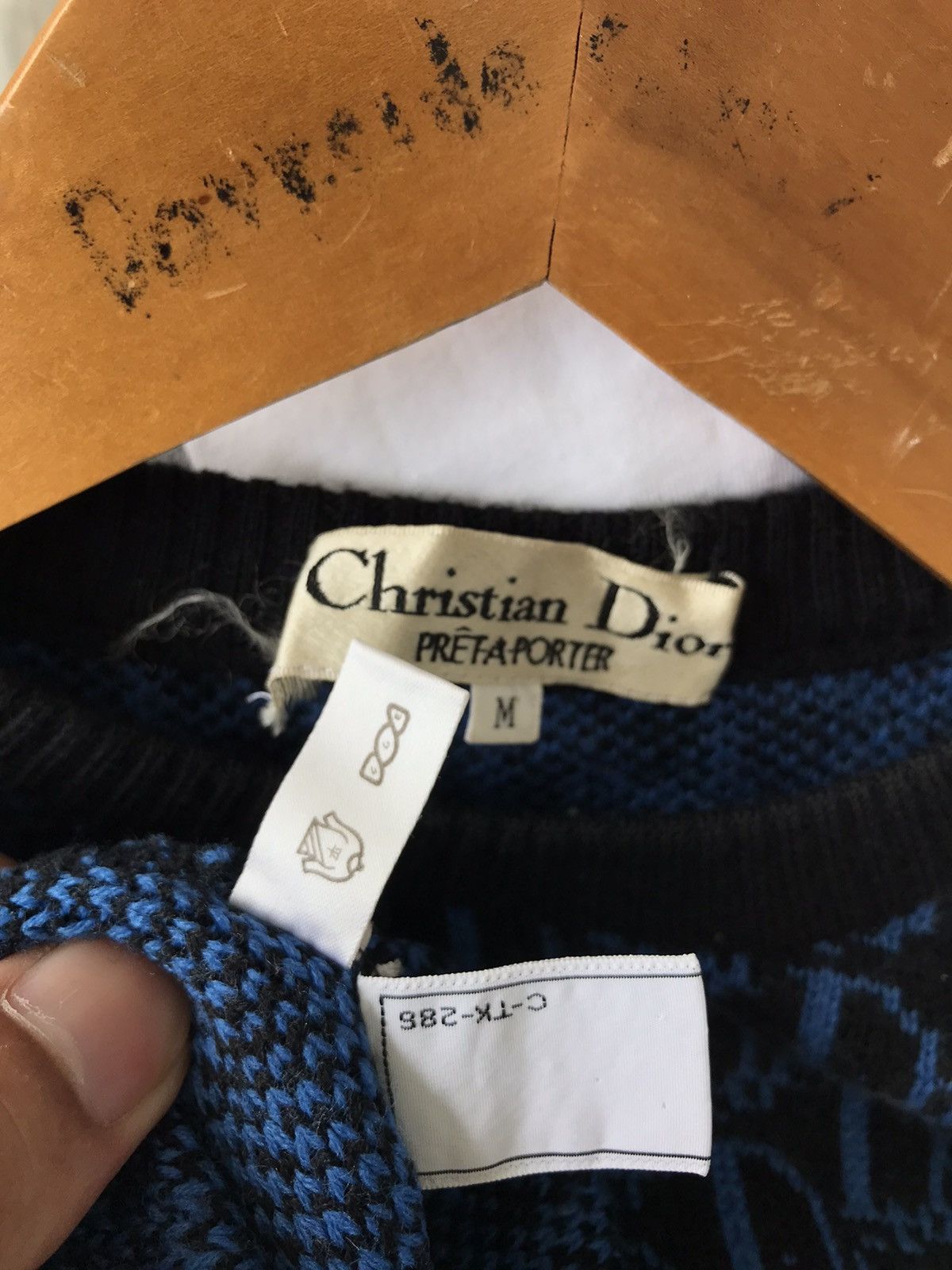 Christian Dior Monsieur × Dior 80s Christian Dior Monogram Knit Sweater Size US S / EU 44-46 / 1 - 19 Thumbnail