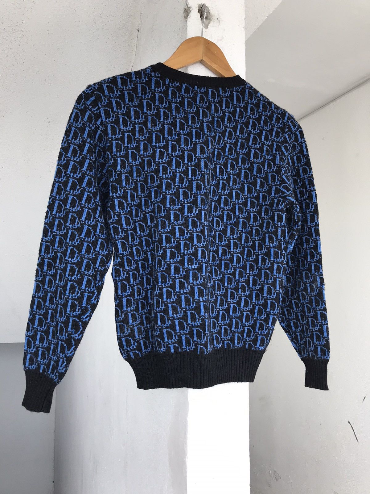 Christian Dior Monsieur × Dior 80s Christian Dior Monogram Knit Sweater Size US S / EU 44-46 / 1 - 8 Thumbnail
