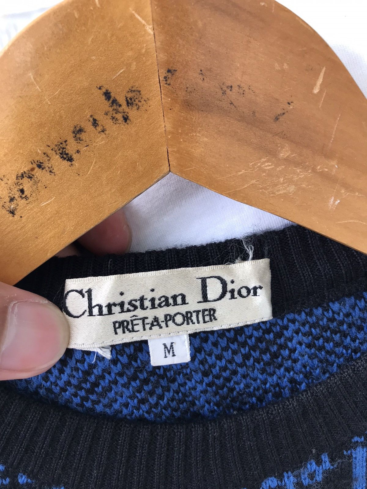Christian Dior Monsieur × Dior 80s Christian Dior Monogram Knit Sweater Size US S / EU 44-46 / 1 - 17 Thumbnail