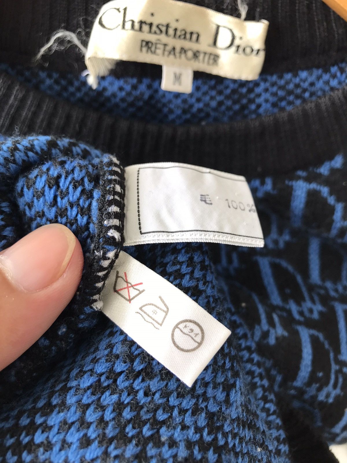 Christian Dior Monsieur × Dior 80s Christian Dior Monogram Knit Sweater Size US S / EU 44-46 / 1 - 18 Thumbnail