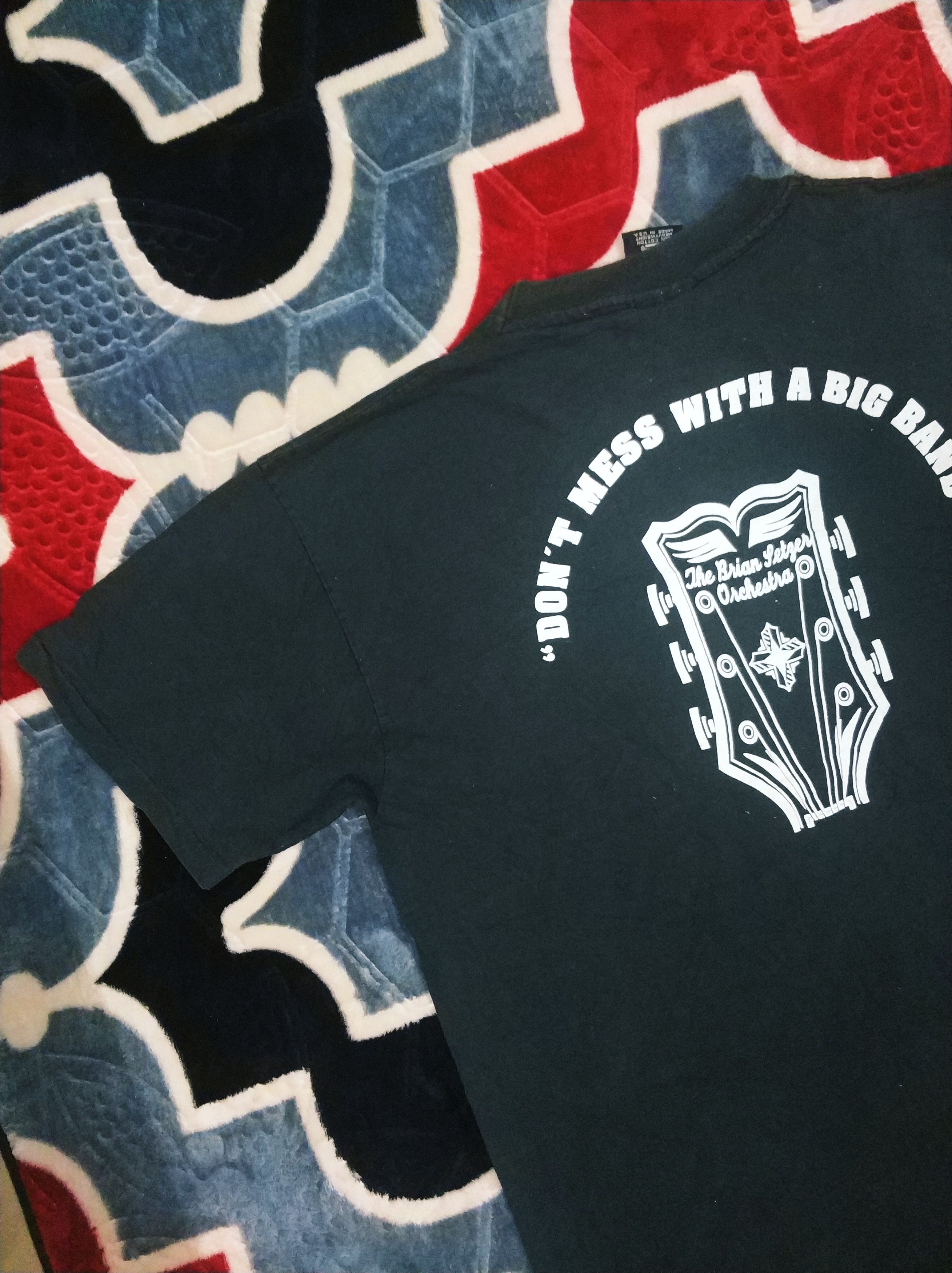 Band Tees 🔥Rare Vintage Single Stitch Brian Setzer Orchestra Size US L / EU 52-54 / 3 - 7 Thumbnail