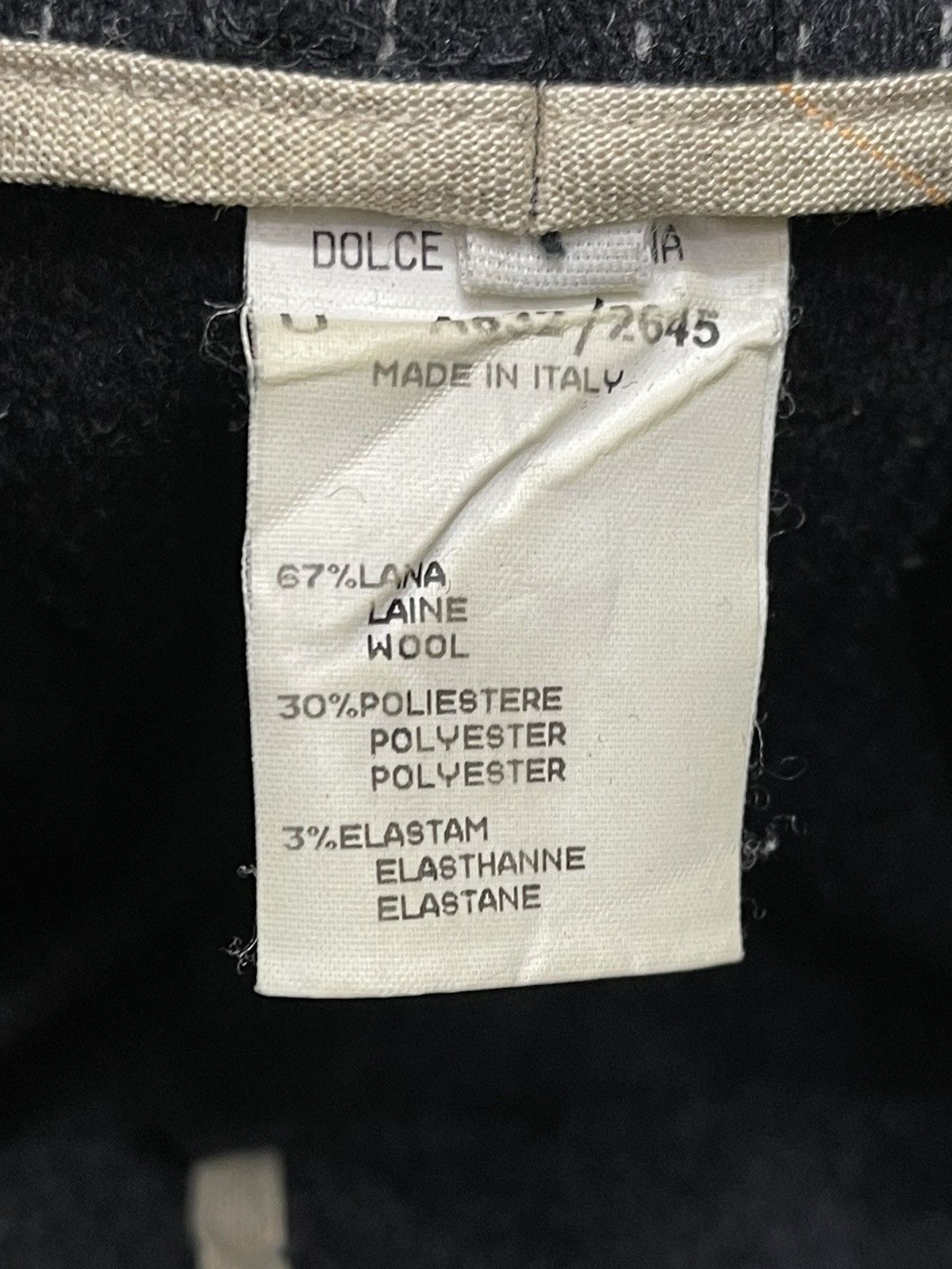 Dolce & Gabbana A832 / 2645 - Wide Leg Wool Baggy Pants Size US 33 - 8 Thumbnail