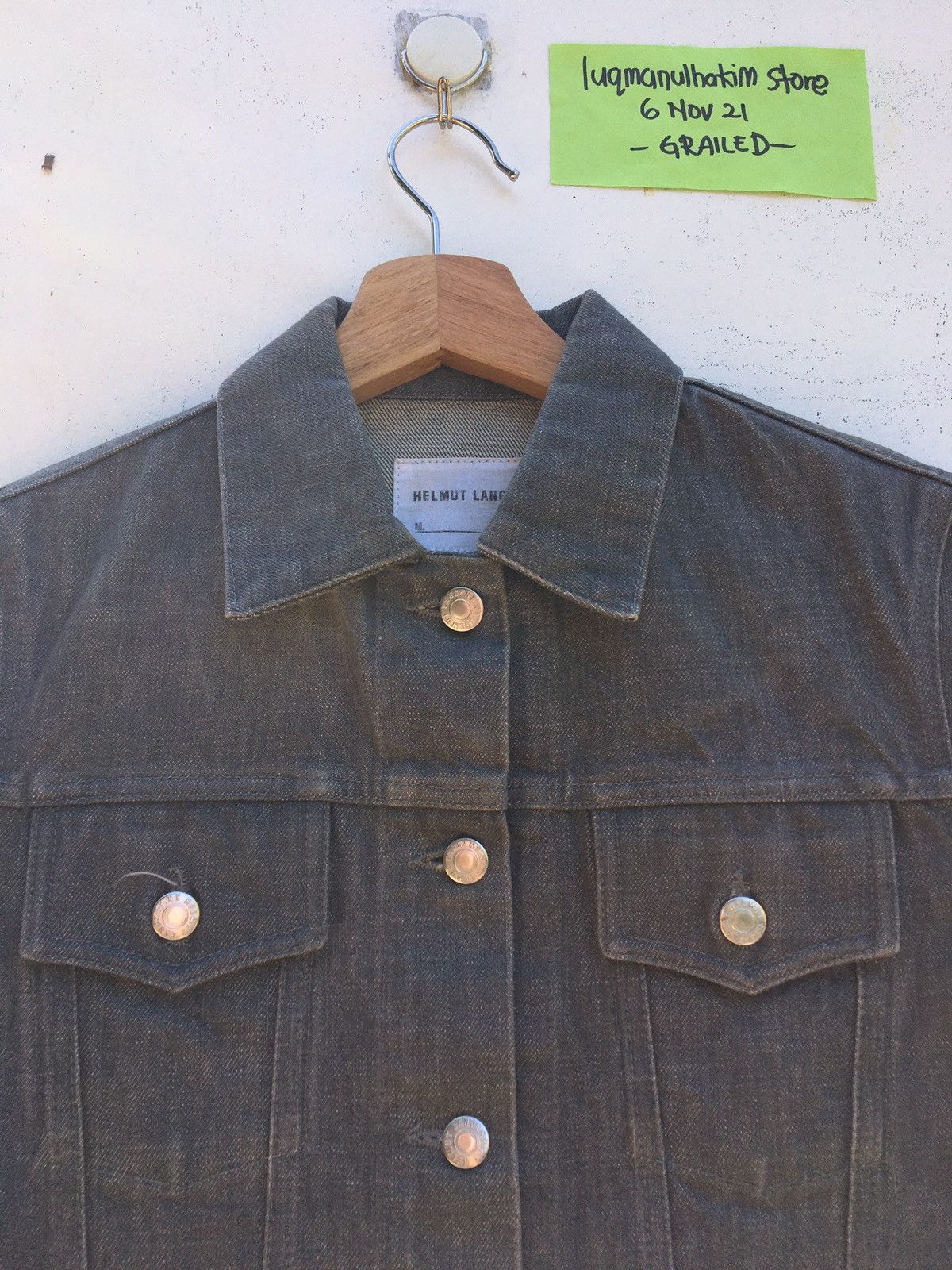 Helmut Lang Vtg Helmut Lang Denim Jacket Jean Trucker Double Pockets Size US S / EU 44-46 / 1 - 5 Thumbnail