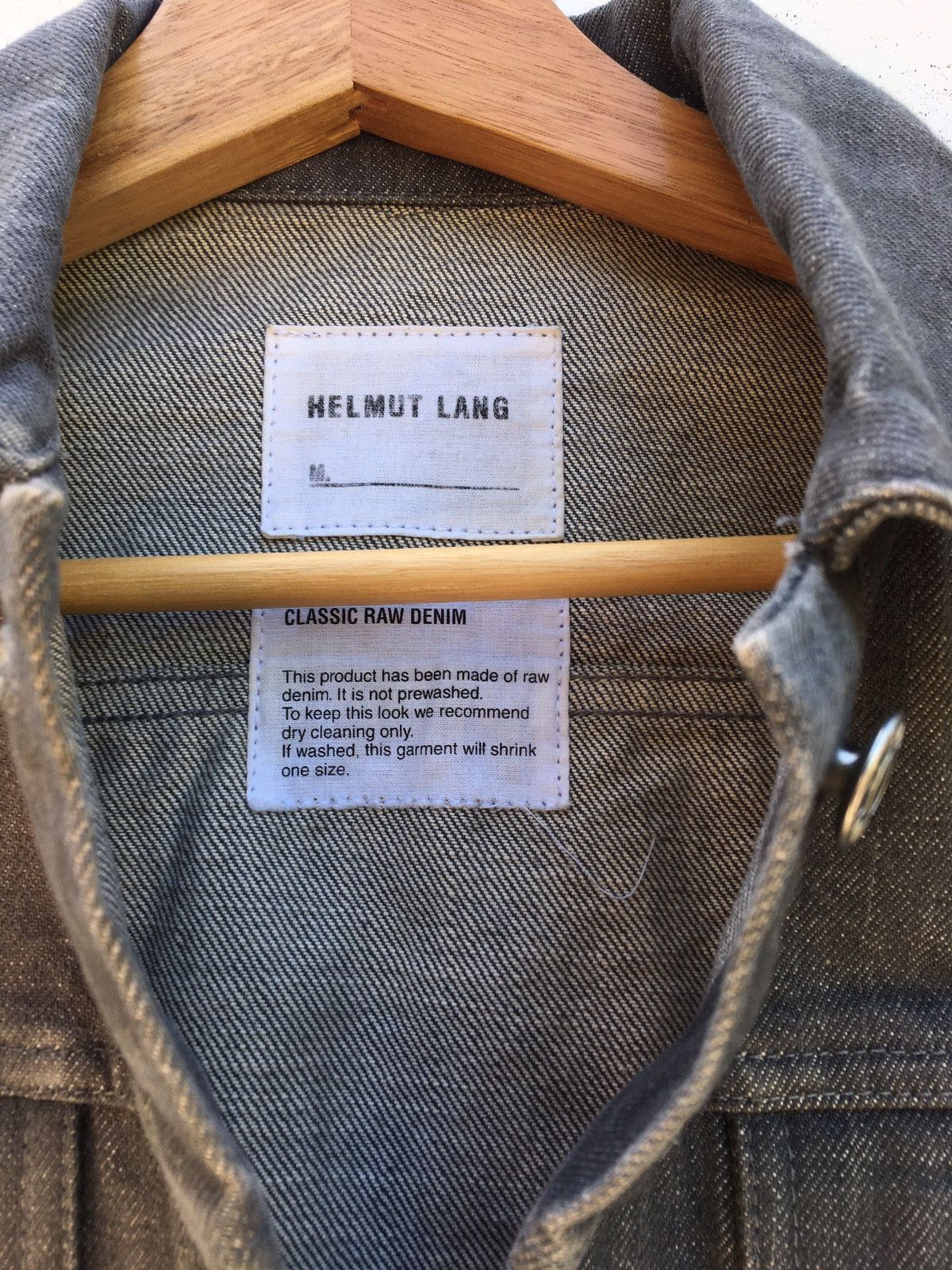 Helmut Lang Vtg Helmut Lang Denim Jacket Jean Trucker Double Pockets Size US S / EU 44-46 / 1 - 6 Thumbnail